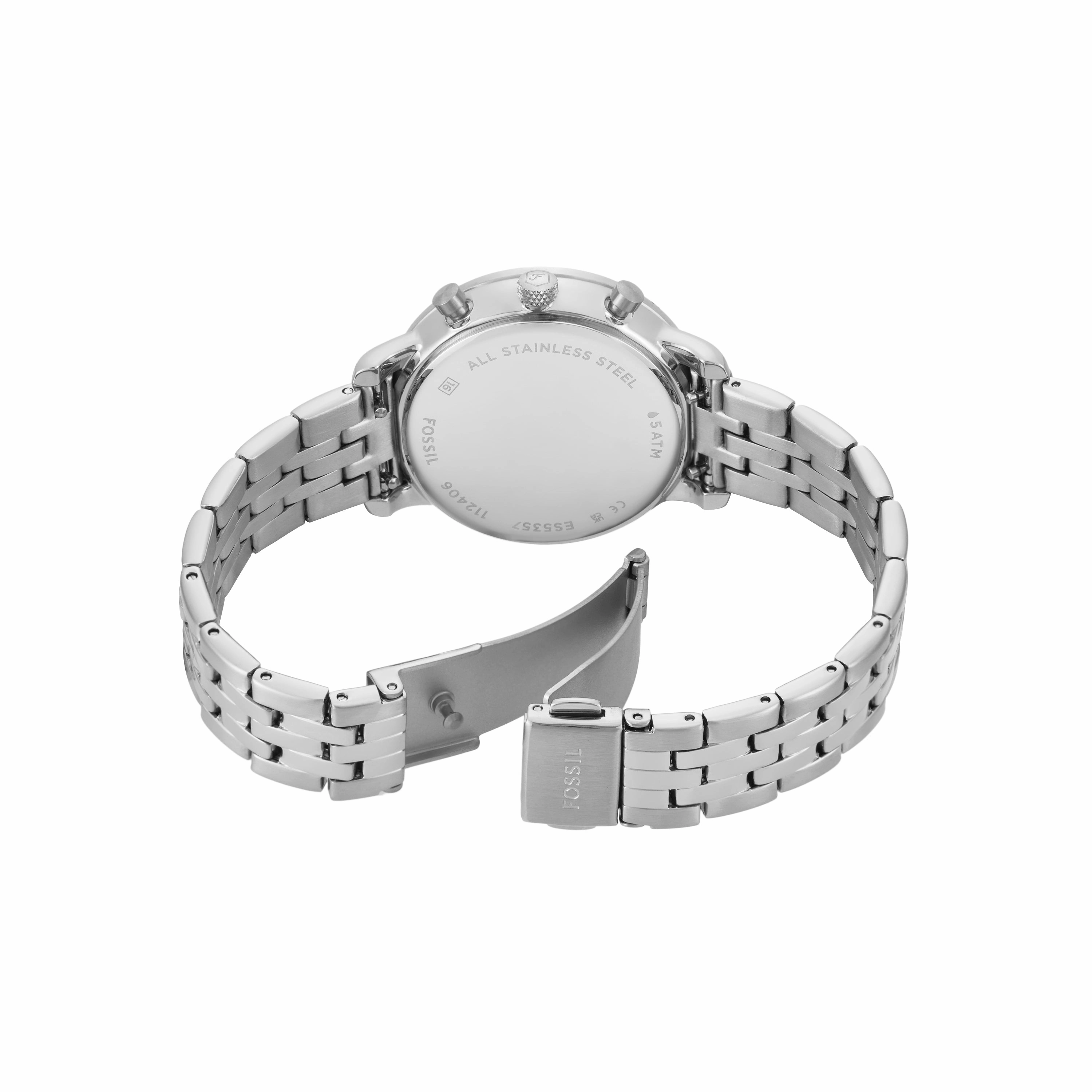 Fossil Neutra Chronograph White Dial Stainless Steel Watch ES5357