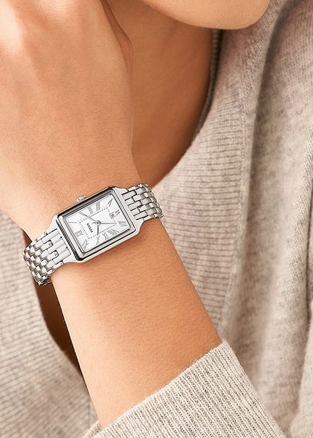 FOSSIL RAQUEL SILVER DIAL STAINLESS STEEL BRACELET ES5221