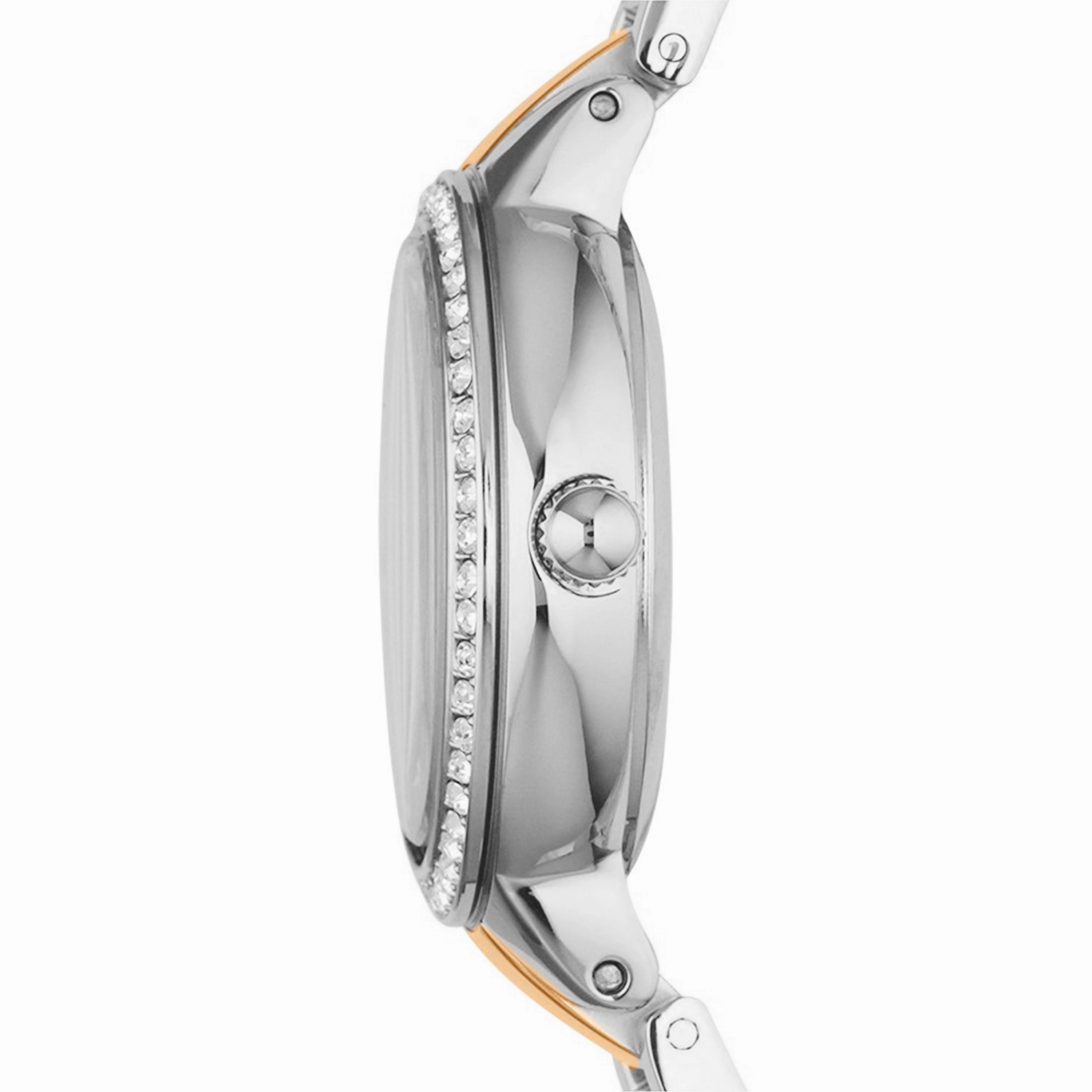 Fossil Rose Gold Dial Two Tone Stainless Steel Watch ES3405
