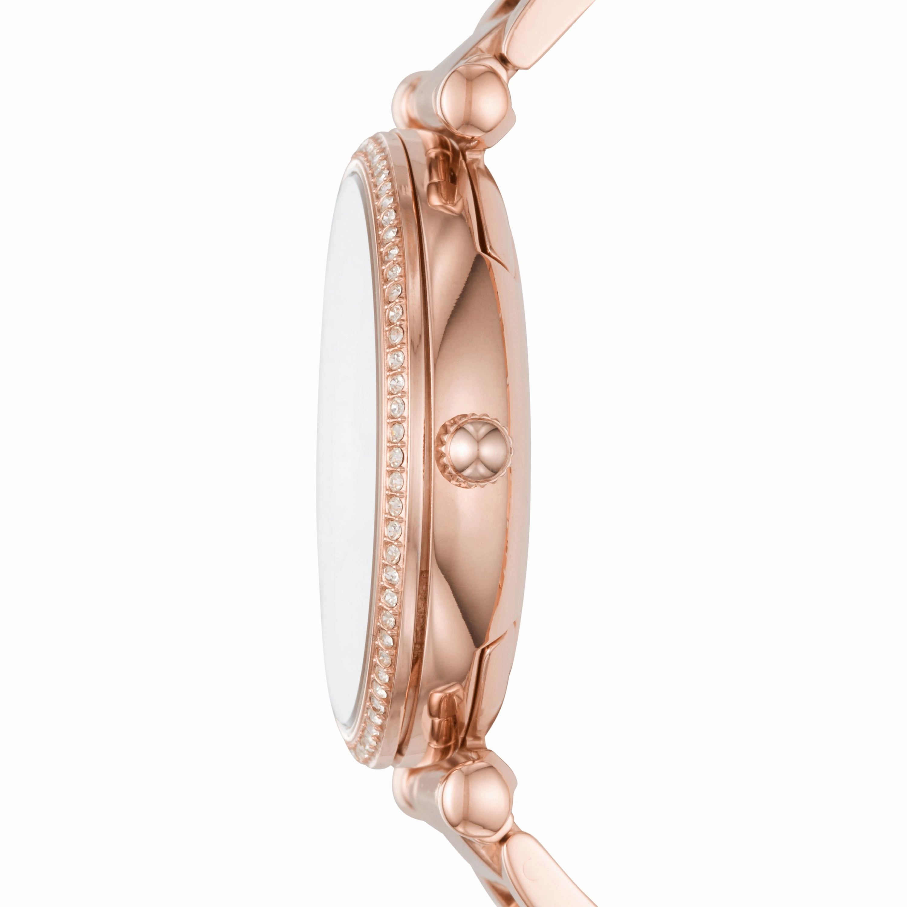Fossil Rose Gold Fossil Carlie Three-Hand Stainless Steel Watch