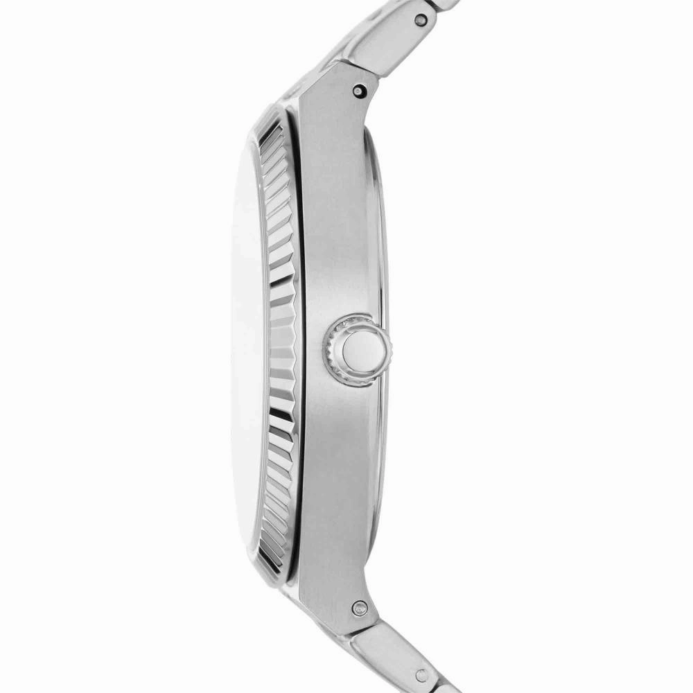 Fossil Scarlette Date Display Silver Tone Stainless Steel Women's Watch ES5300P