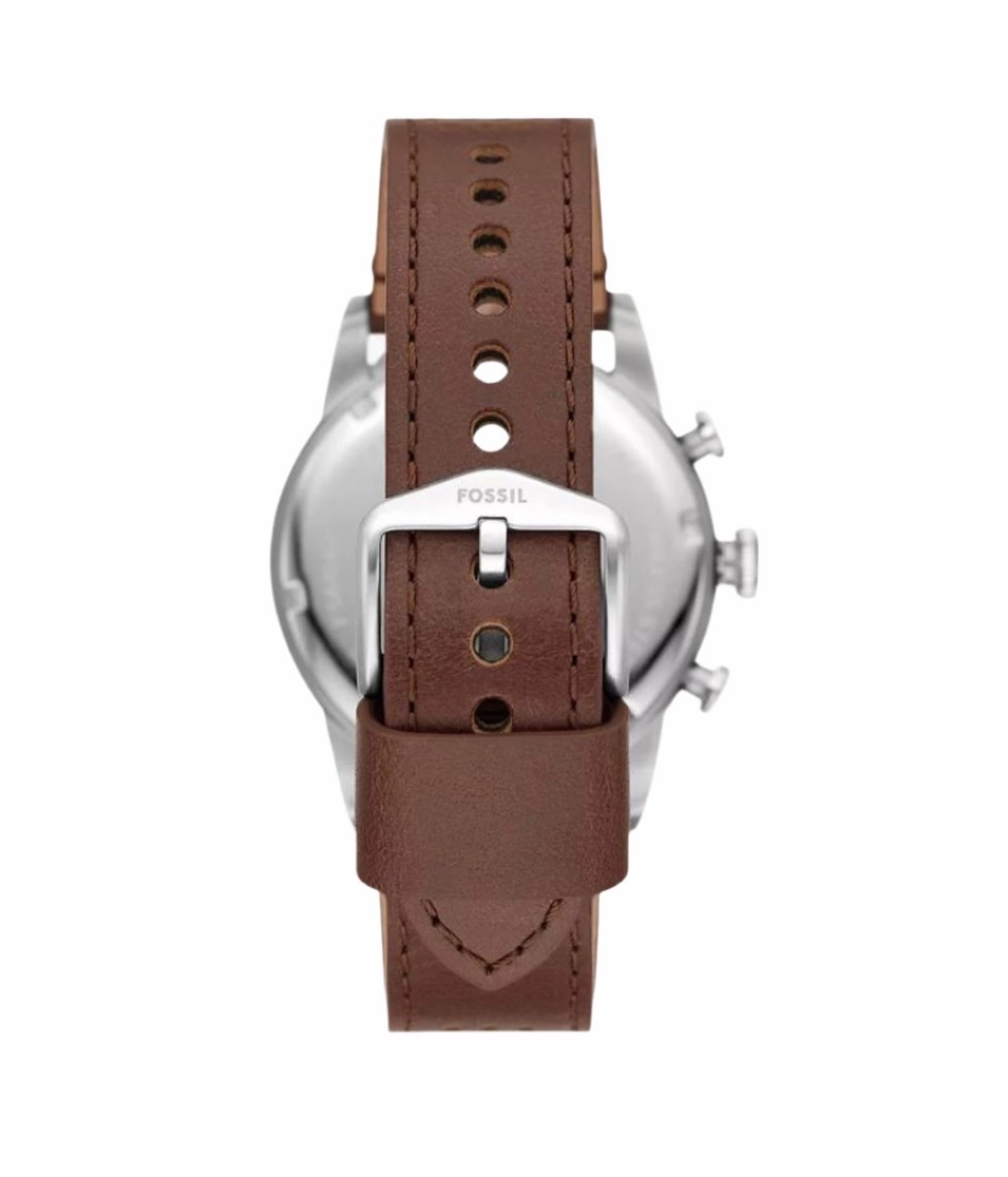 Fossil Sport Tourer Chronograph Brown Leather Strap Watch FS6042