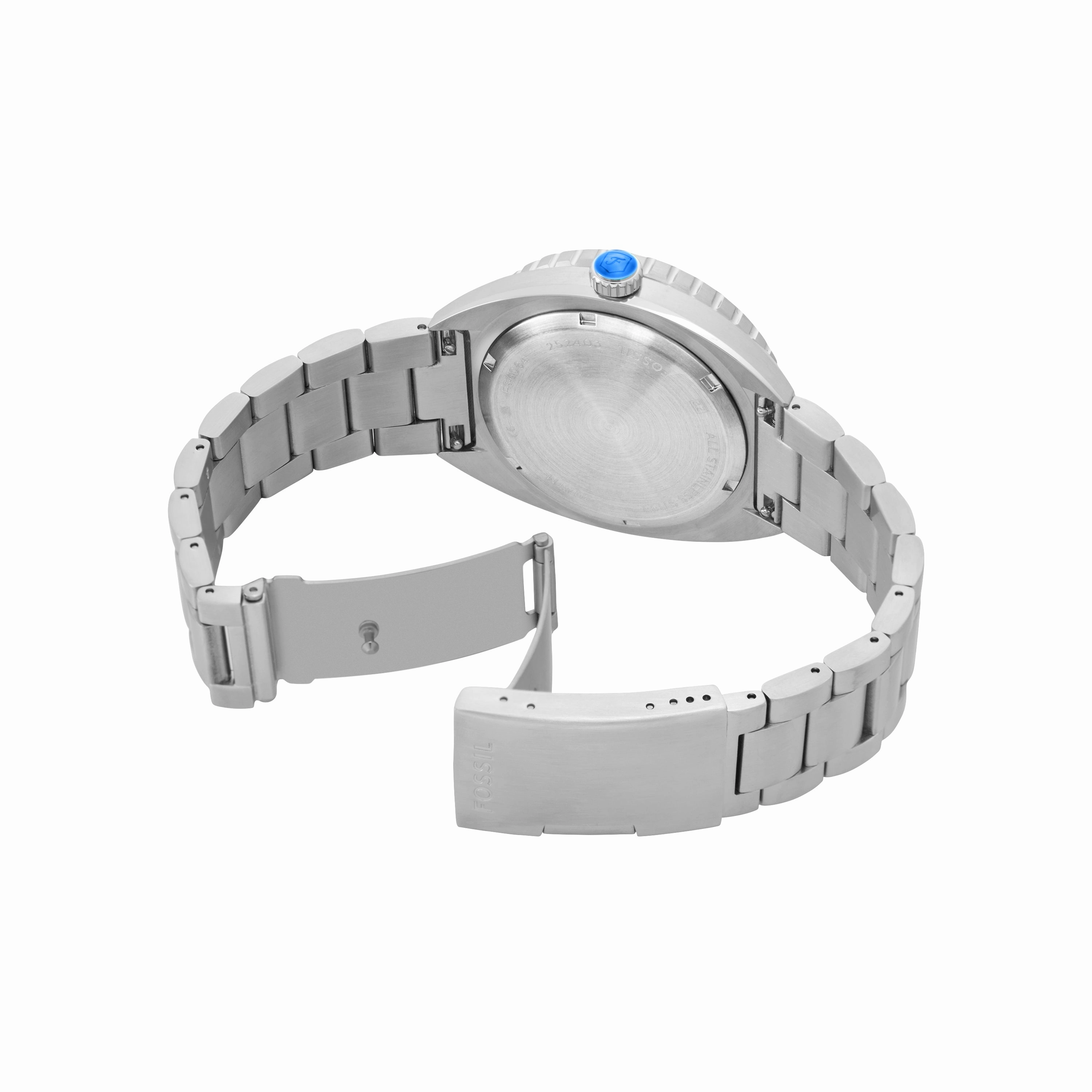 Fossil Stylish and Functional Fossil Breaker Stainless Steel Date Watch FS6064