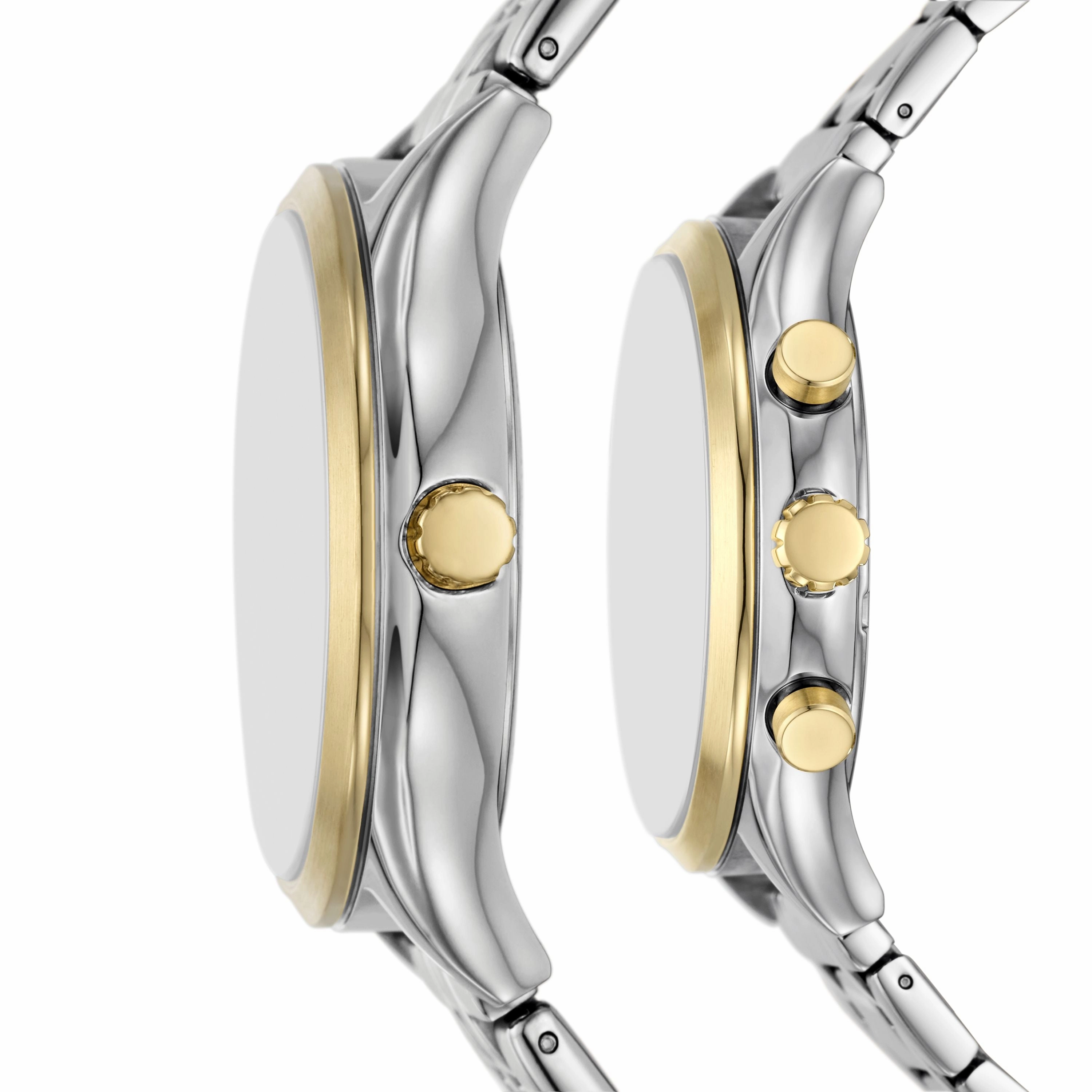 Fossil Unisex Fenmore Multifunction, Two-Tone Stainless Steel Watch Set
