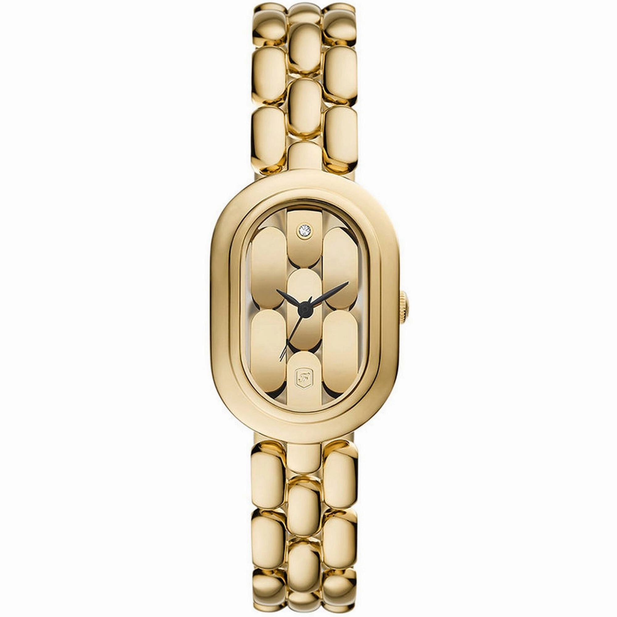 Fossil Women's Watch - Sloan Quartz Gold Tone Dial Yellow Gold Bracelet | ES5380