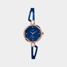 Fria Women Blue Analog Stainless Steel Watch TWEL15102