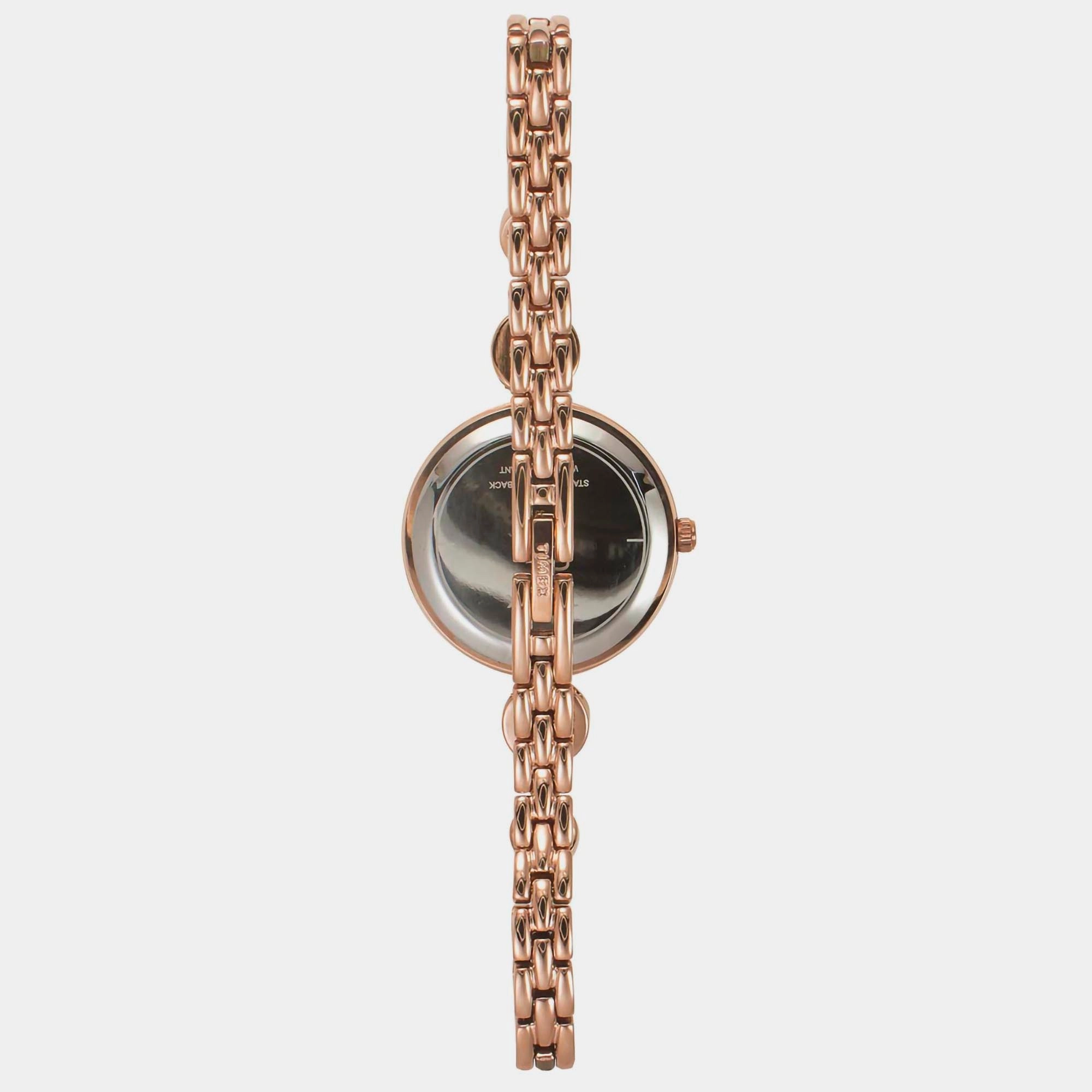 Fria Women's Silver Analog Brass Watch TWEL18202