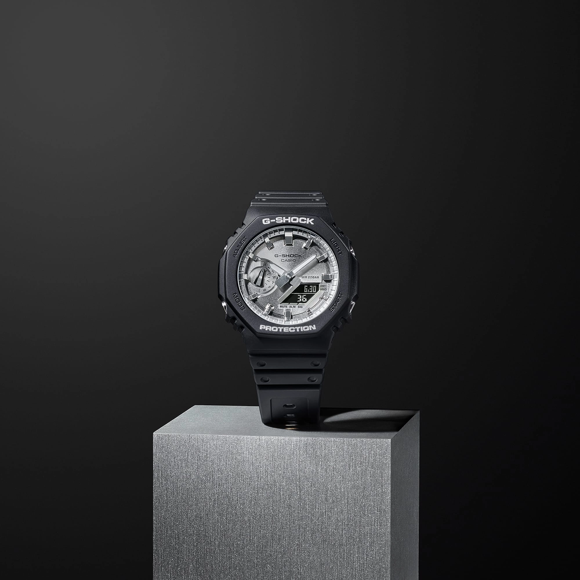 G-Shock Analog Digital Black Resin Band Watch GA2100SB-1A