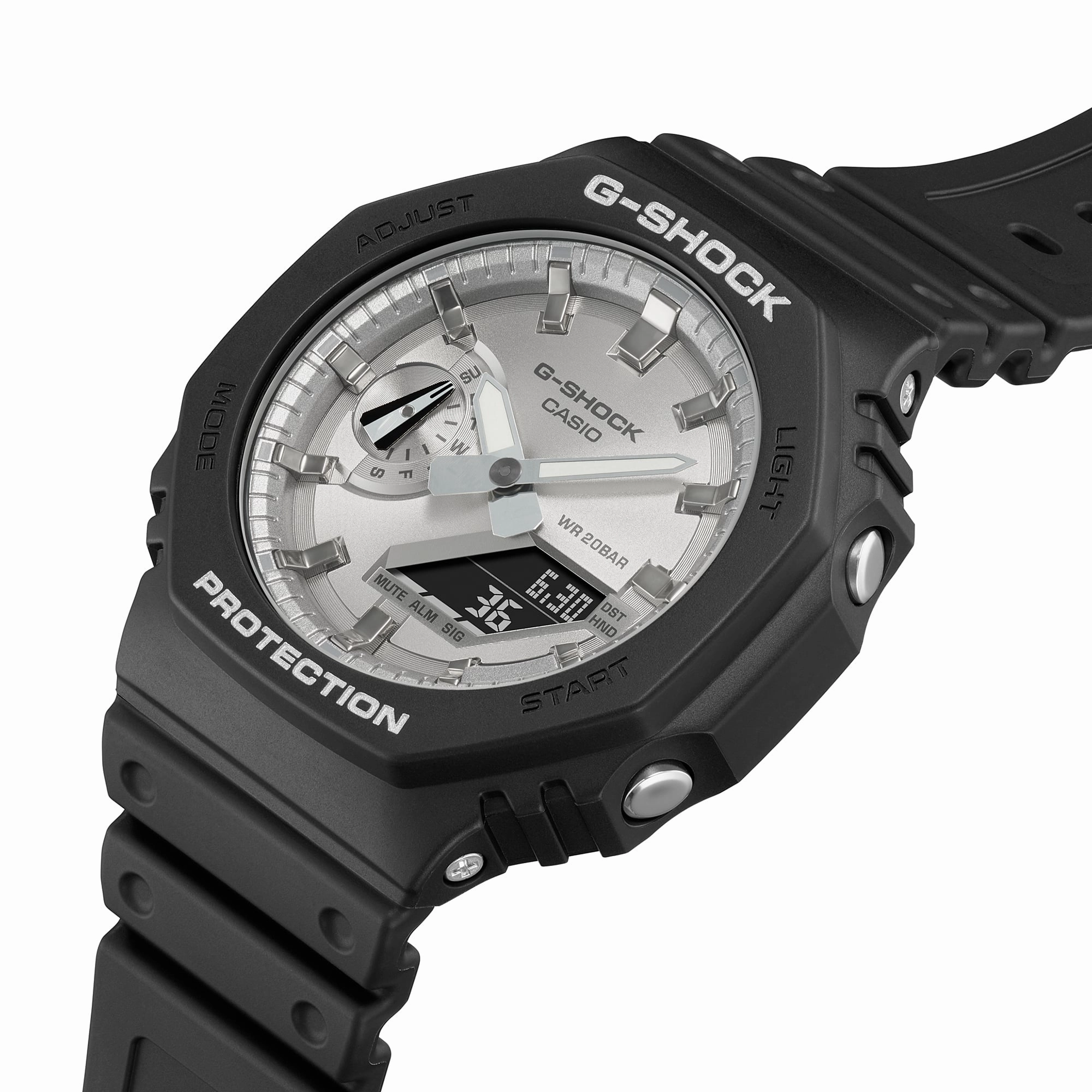 G-Shock Analog Digital Black Resin Band Watch GA2100SB-1A