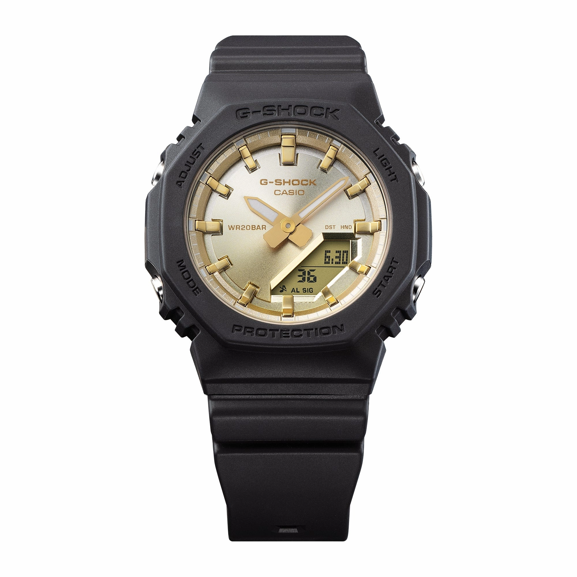 G-Shock Analog Digital Black Resin Band Watch GMAP2100SG-1A