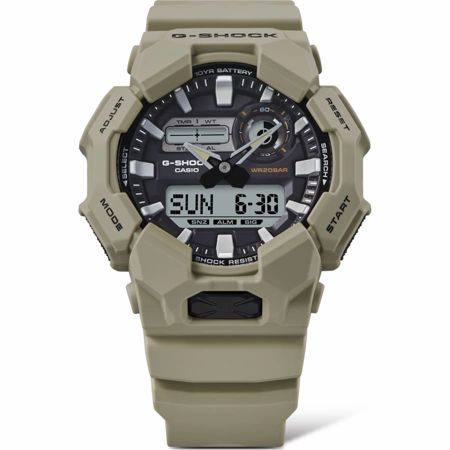 G-Shock Analog Digital Brown Resin Band Watch GA010-5A