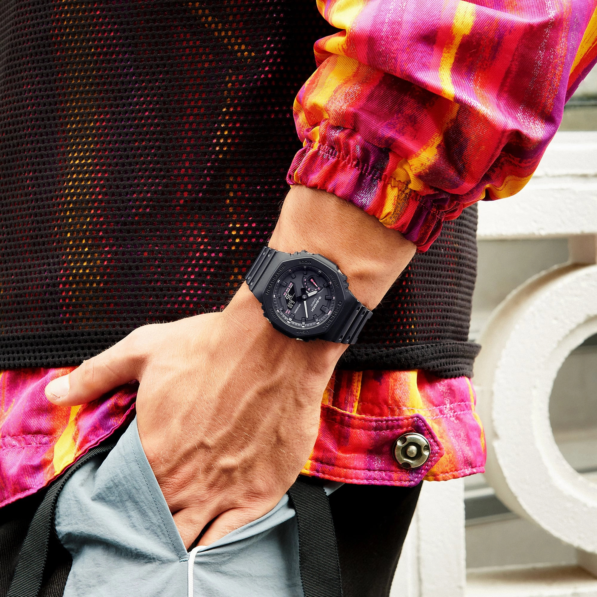 G-Shock Analog Digital DUO Black Resin Band Watch GA2100P-1A