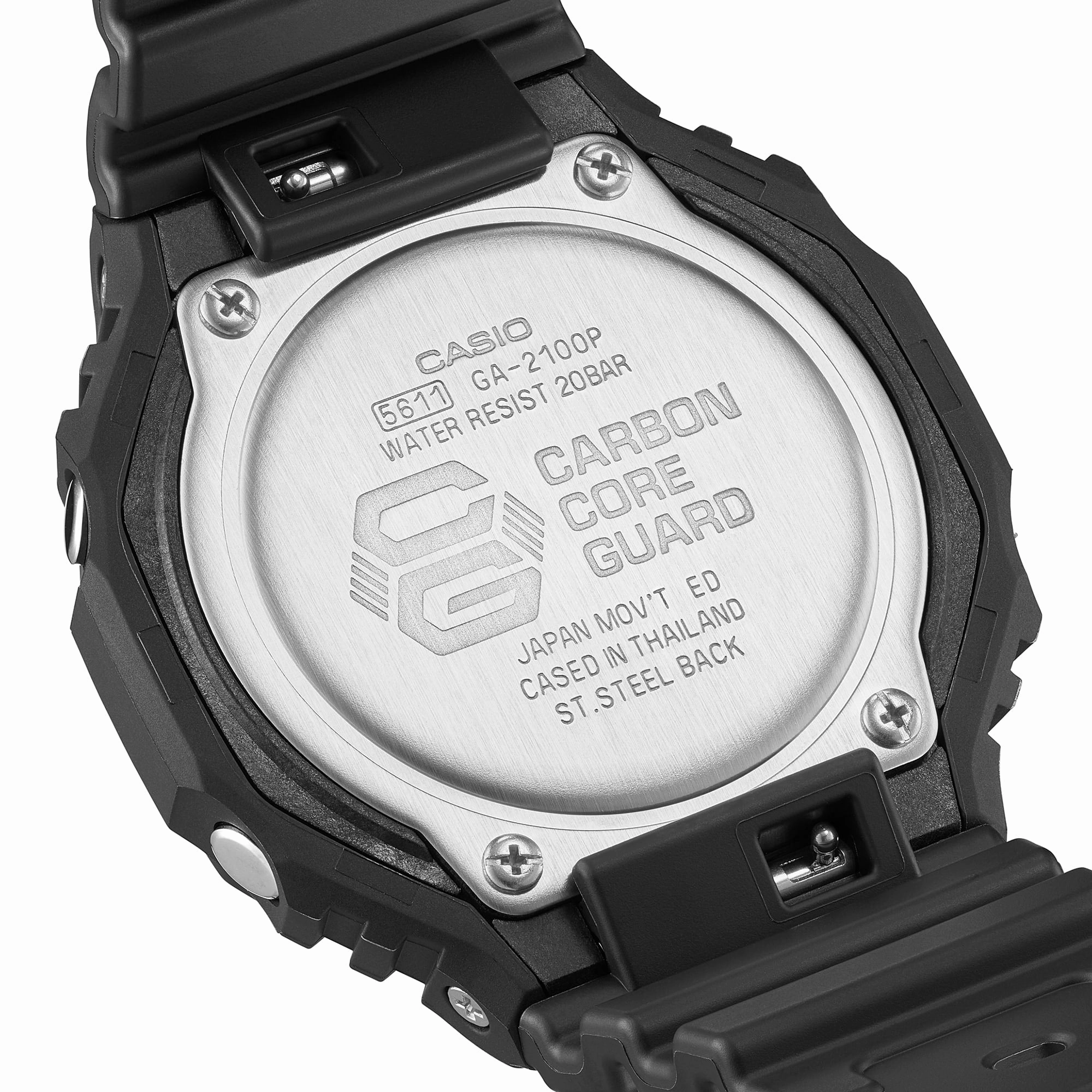 G-Shock Analog Digital DUO Black Resin Band Watch GA2100P-1A