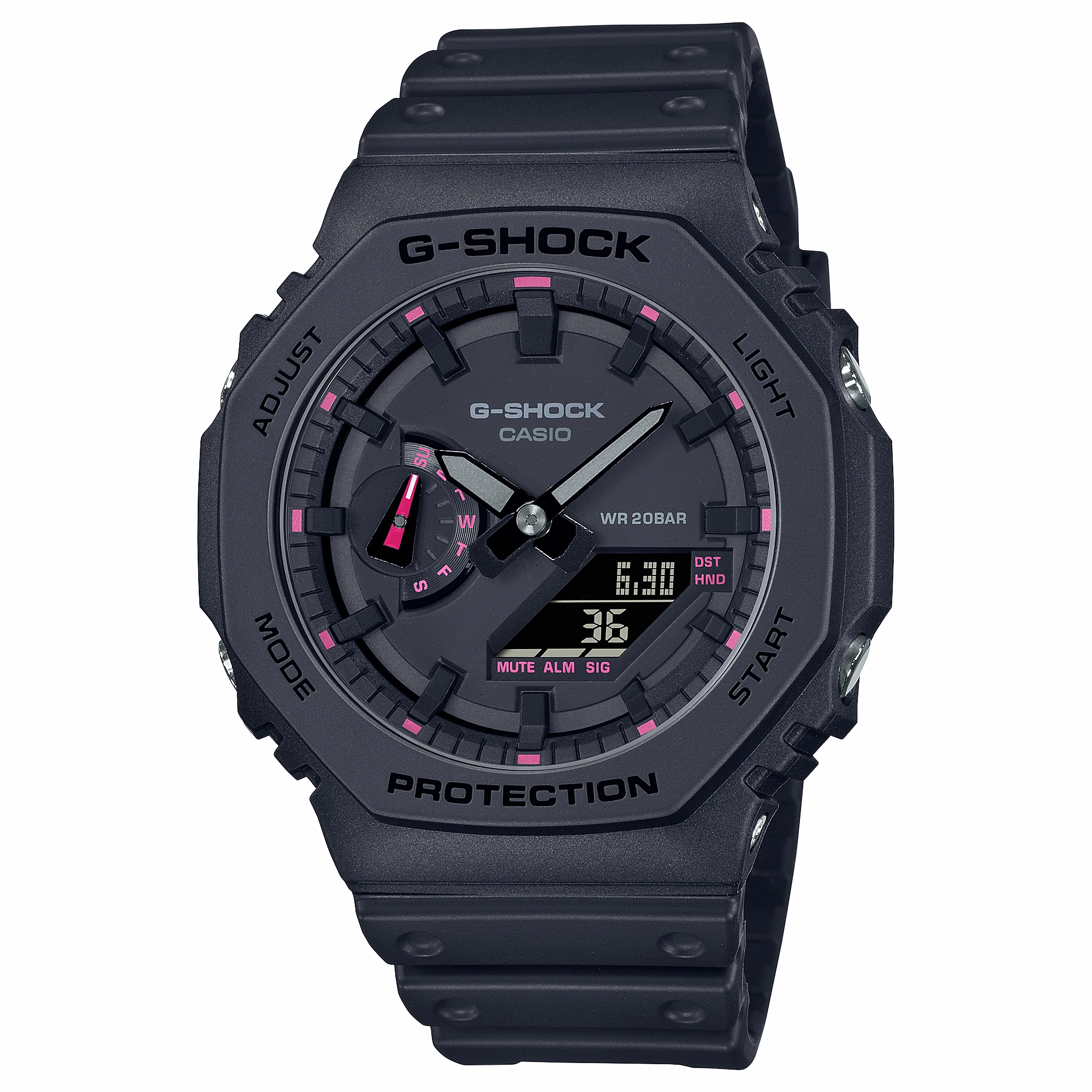 G-Shock Analog Digital DUO Black Resin Band Watch GA2100P-1A
