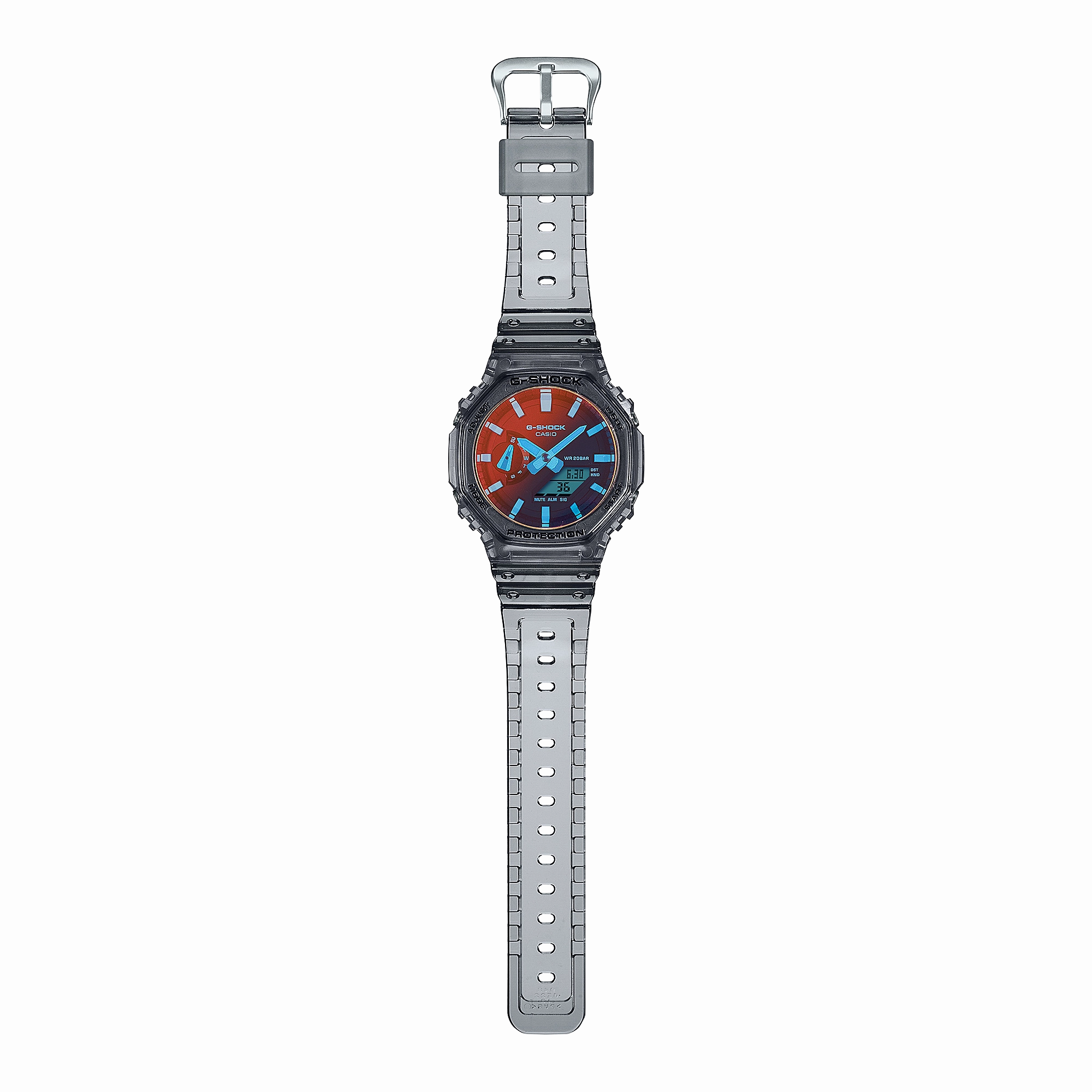 G-Shock Analog Digital Transparent Resin Band Watch GA2100TLS-8A