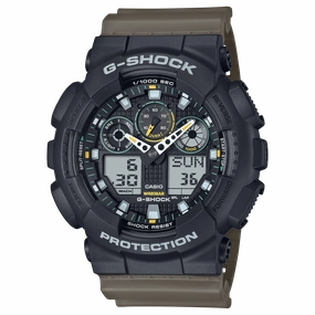 G-Shock Analog Digital Two-Tone Utility Colour Resin Band Watch GA100TU-1A3