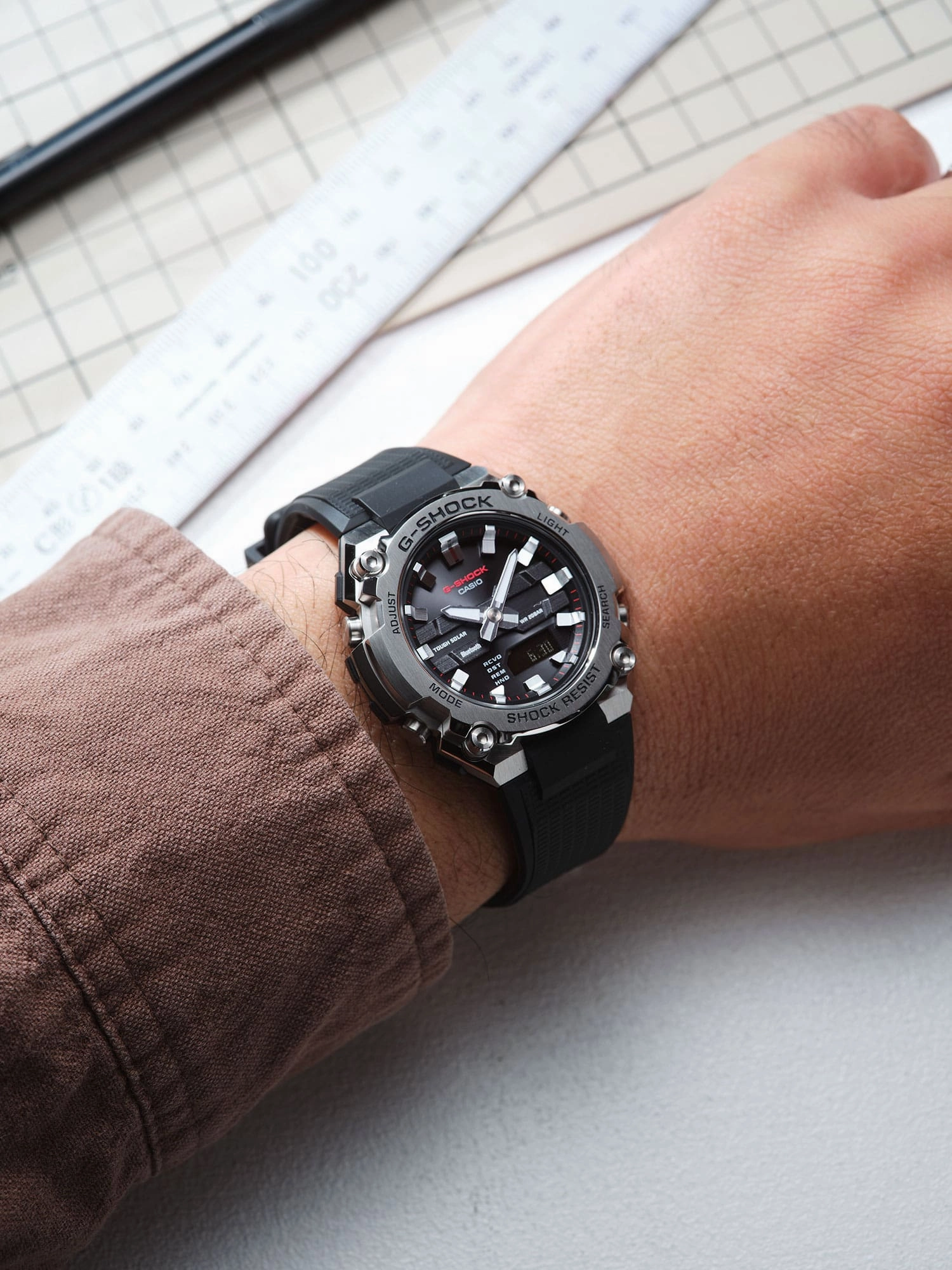 G-Shock Black Resin Band Black Dial Watch GSTB600-1A