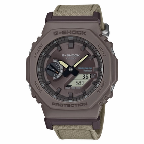 G-Shock Brown Fabric Strap Brown Dial Watch GAB2100CT-5A