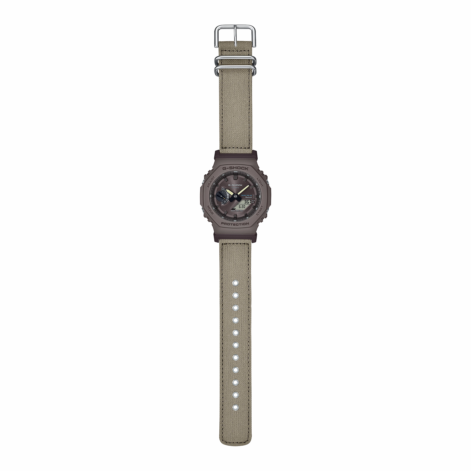G-Shock Brown Fabric Strap Brown Dial Watch GAB2100CT-5A