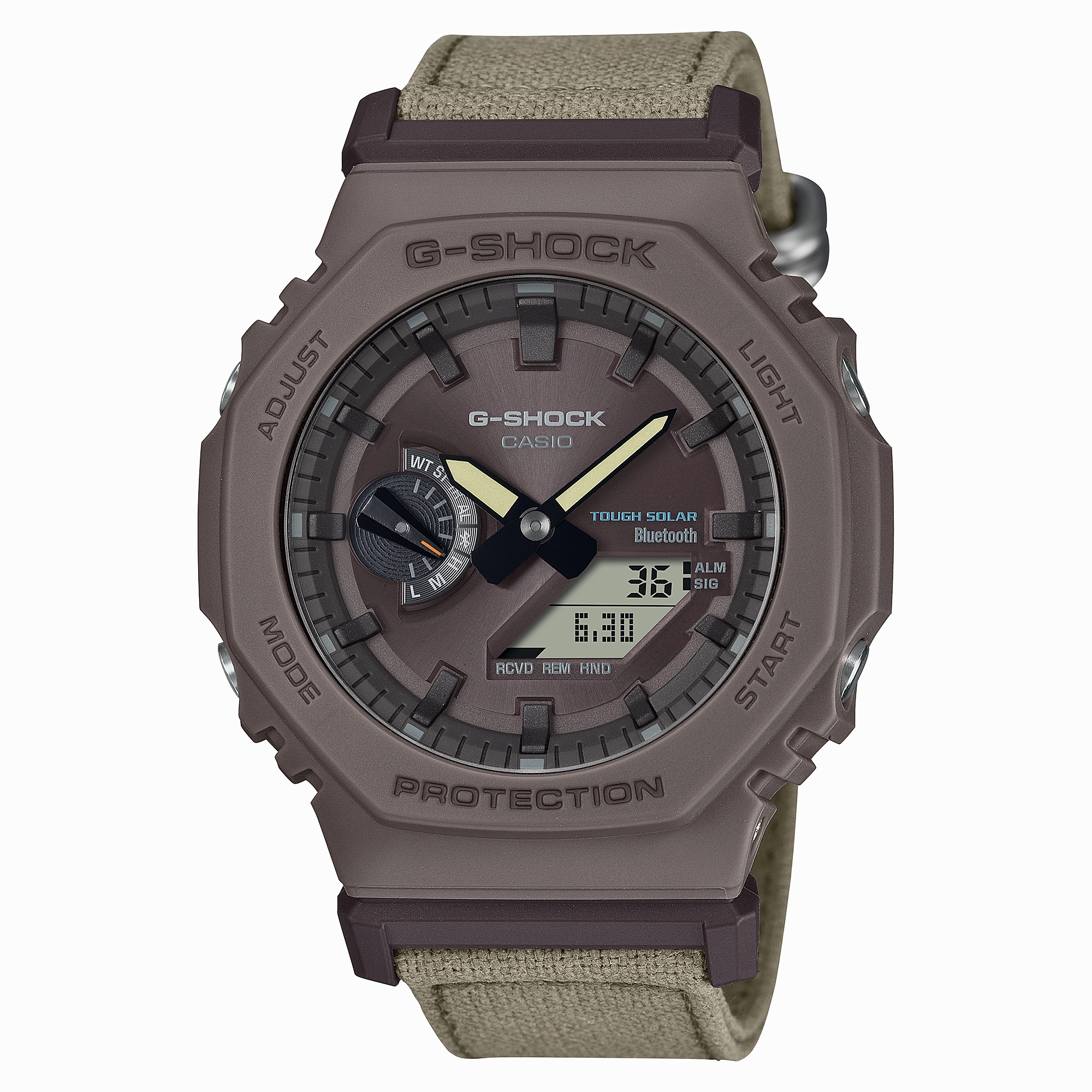 G-Shock Brown Fabric Strap Brown Dial Watch GAB2100CT-5A