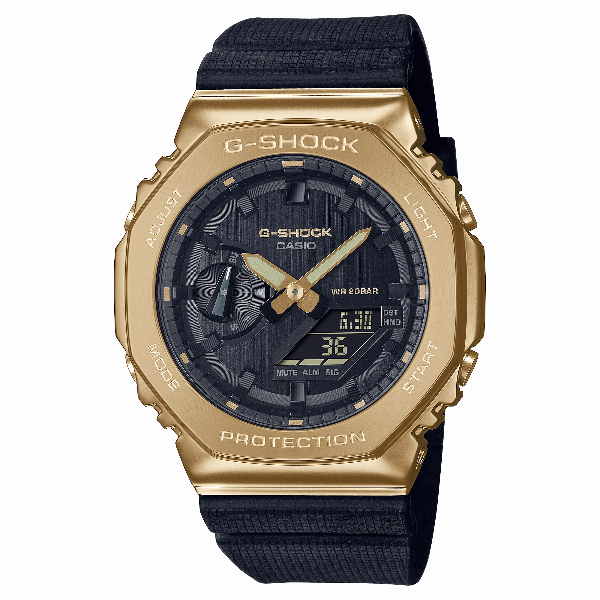 G-Shock Digital Black Resin Band Watch GM2100G-1A9