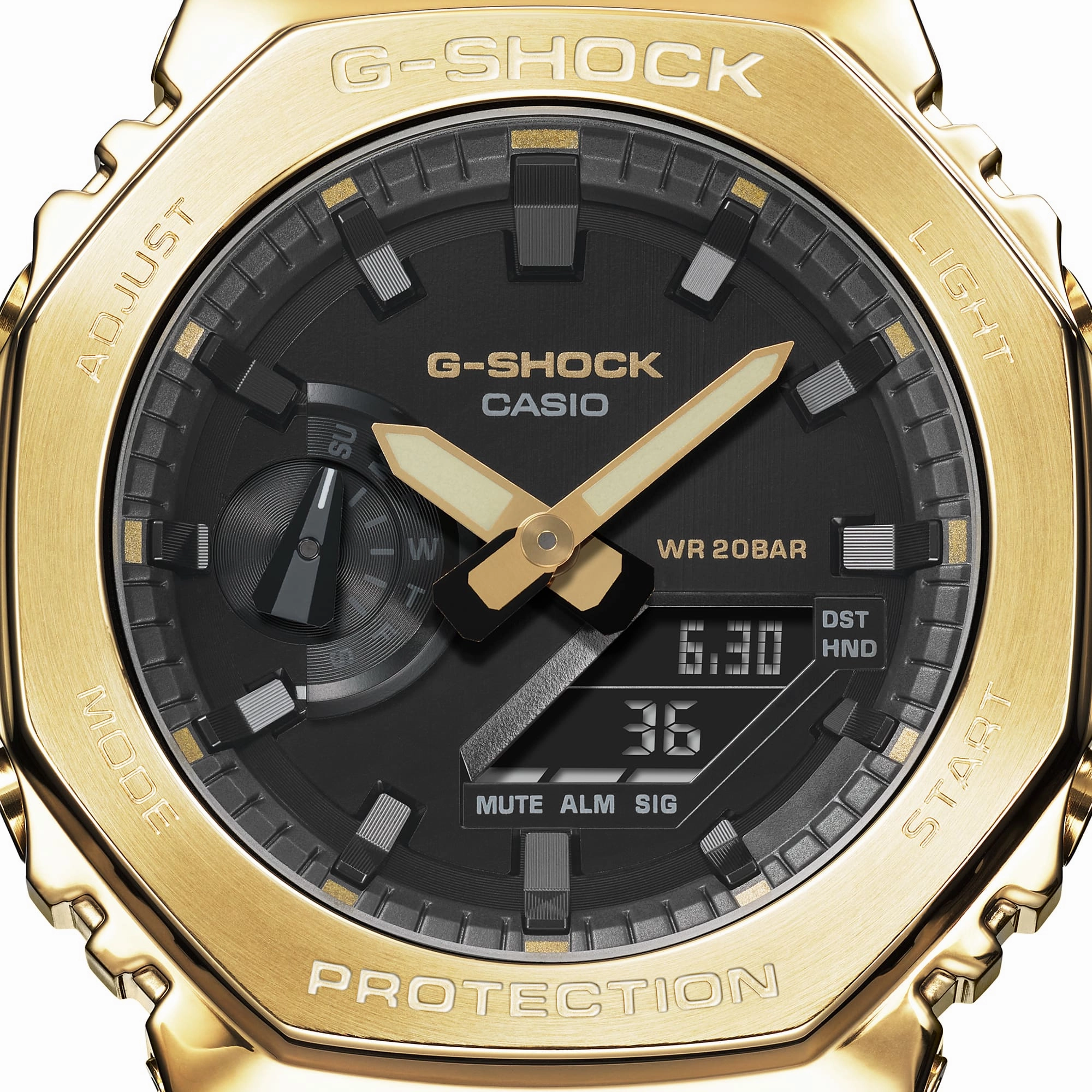 G-Shock Digital Black Resin Band Watch GM2100G-1A9