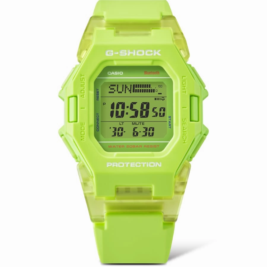 G-Shock Digital Green Resin Band Watch GDB500S-3D