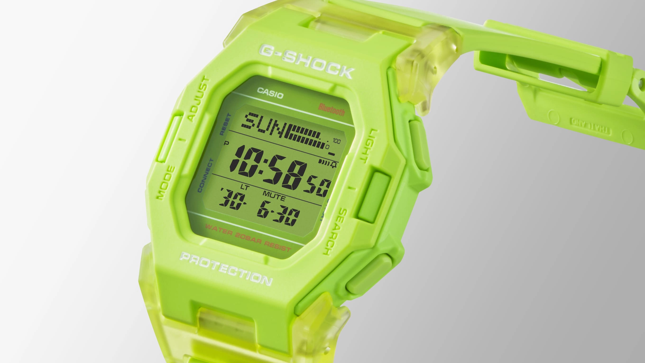 G-Shock Digital Green Resin Band Watch GDB500S-3D
