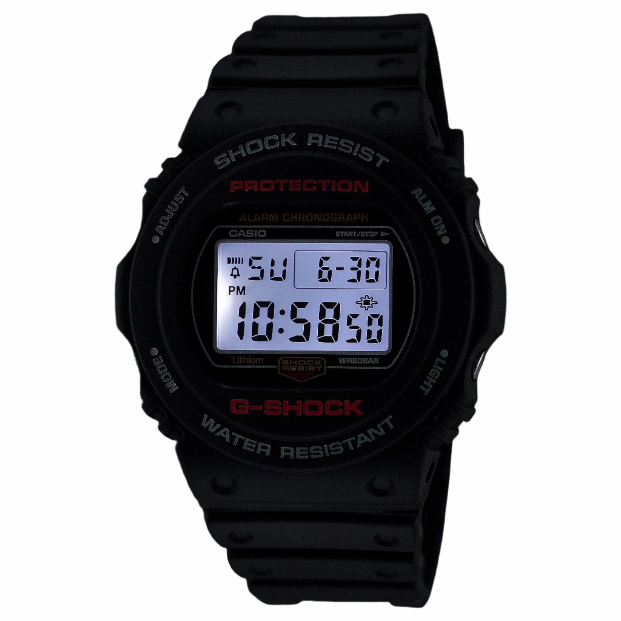 G-Shock Digital Grey Dial Black Resin Band Watch DW5750UE-1D