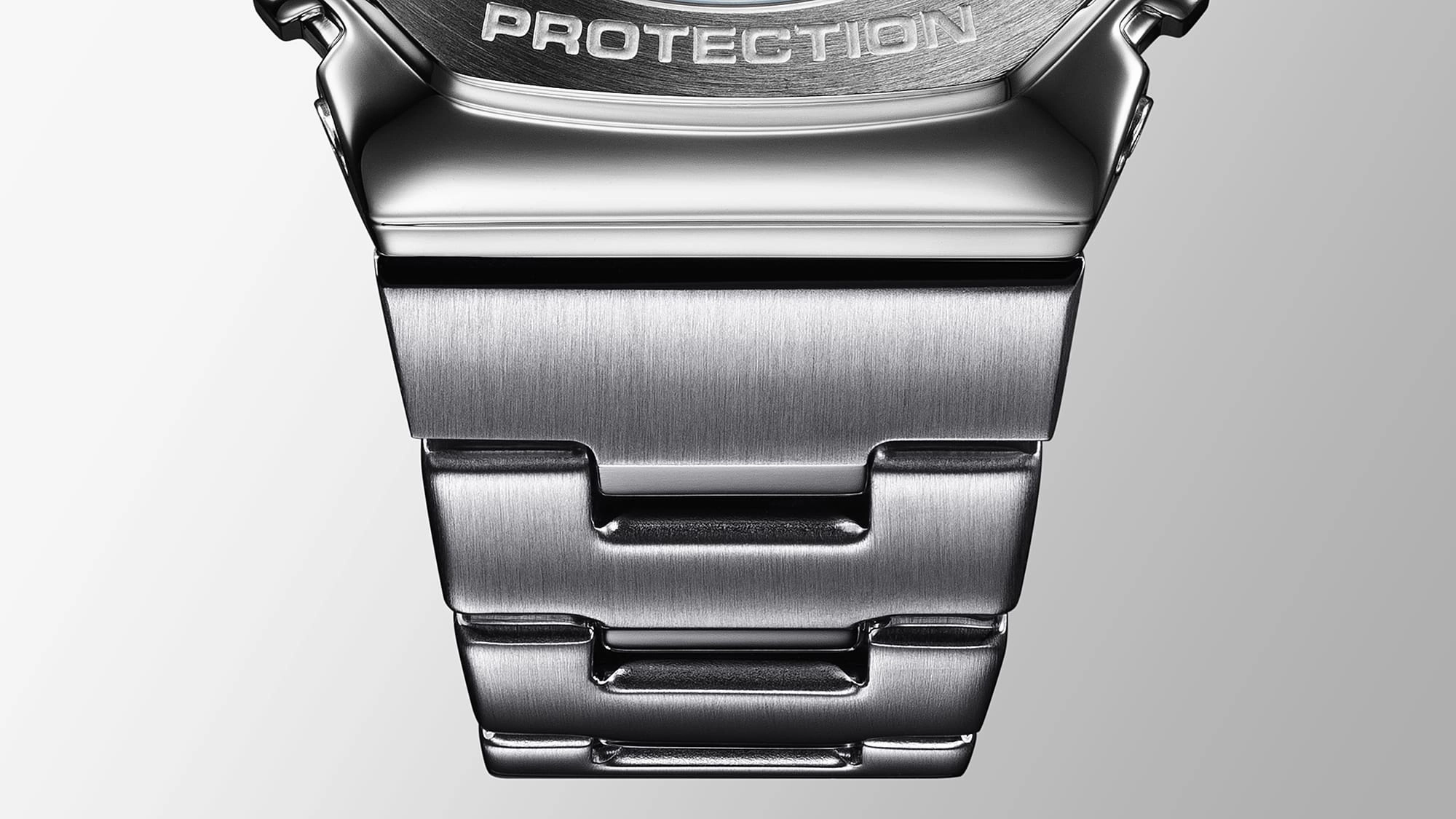 G-Shock G-Steel 2100 Series Orange Dial Stainless Steel Watch GM-2110D-4A