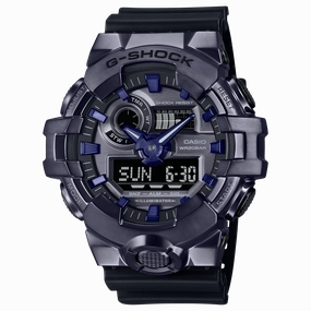 G-Shock G-Steel Purple Dial Black Resin Band Watch GM700P-6A