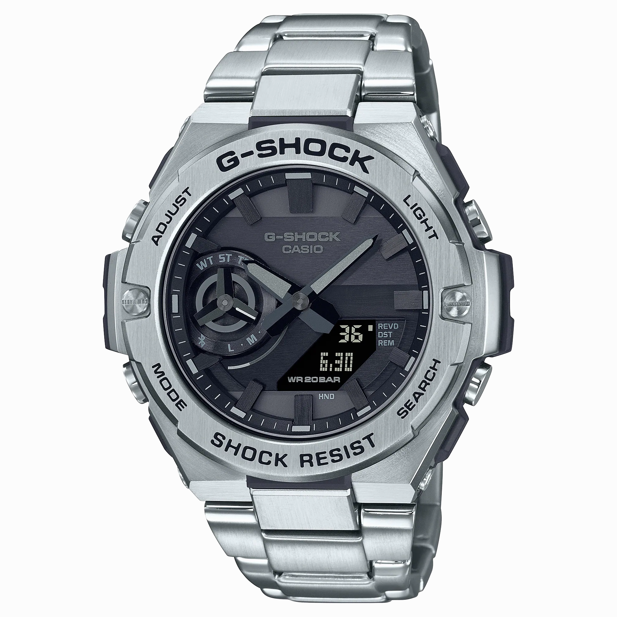 G-Shock G-Steel Solar Stainless Steel Band Watch GSTB500D-1A1