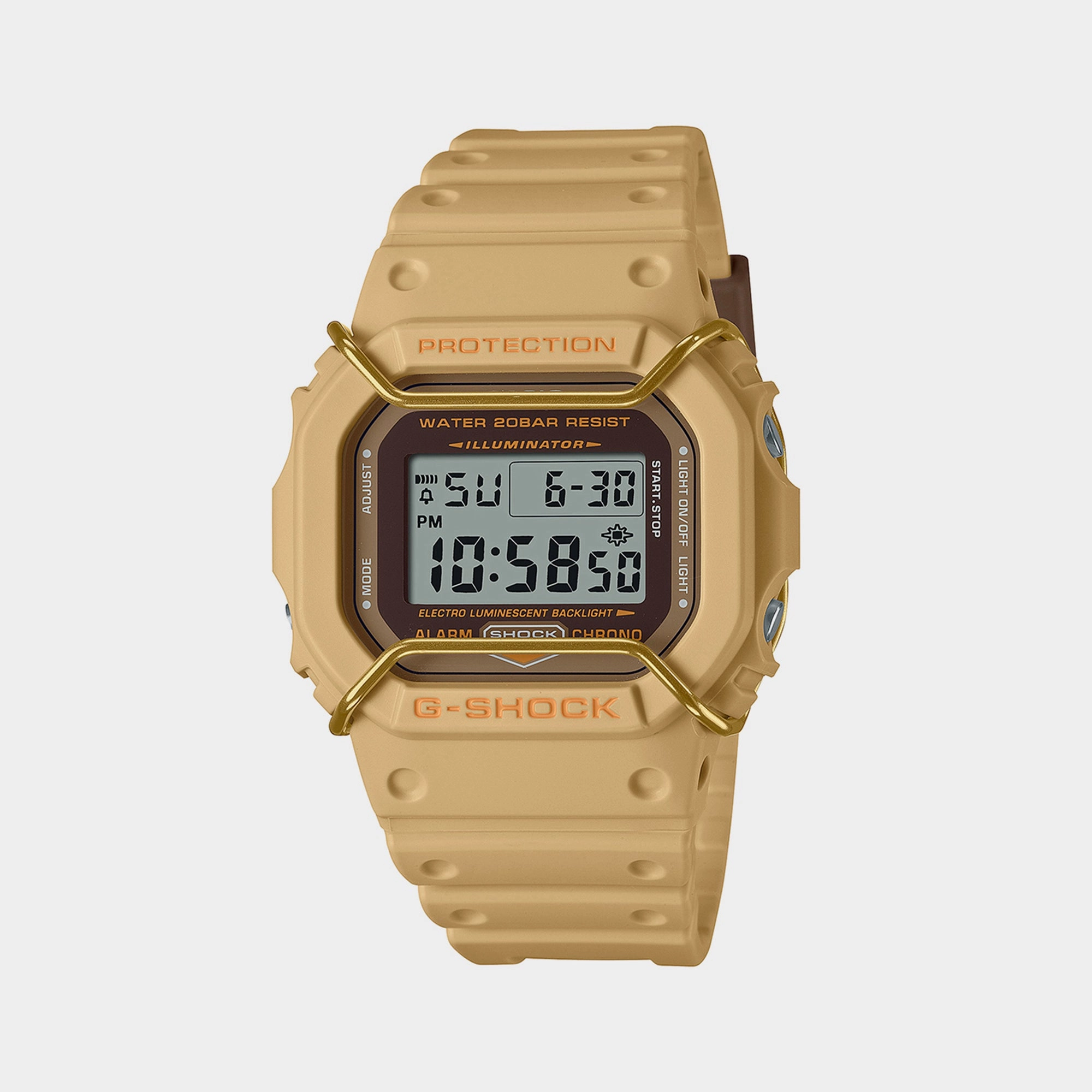 G-Shock Gray Men's Digital Resin Watch G1334 - DW-5600PT-5DR