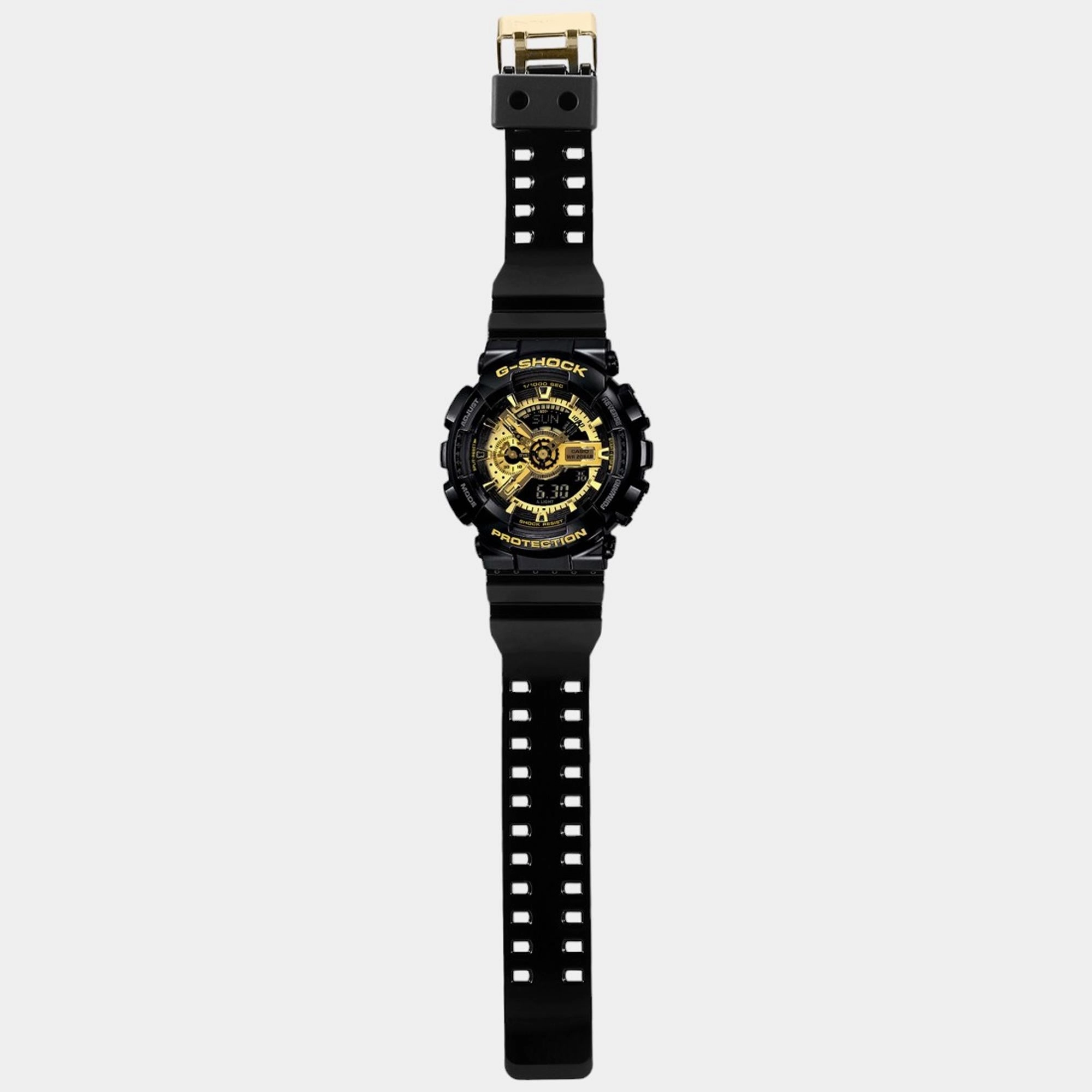 G-Shock Men Black Analog-Digital Resin Watch GA-110GB-1ADR - G339