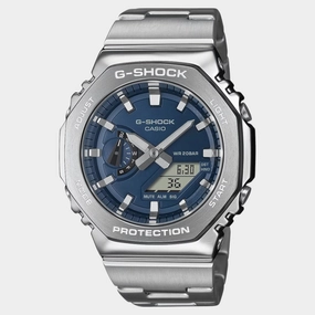 G-Shock Men Quartz Blue Dial Analog-Digital Stainless Steel Watch GM-2110D-2BDR G1614