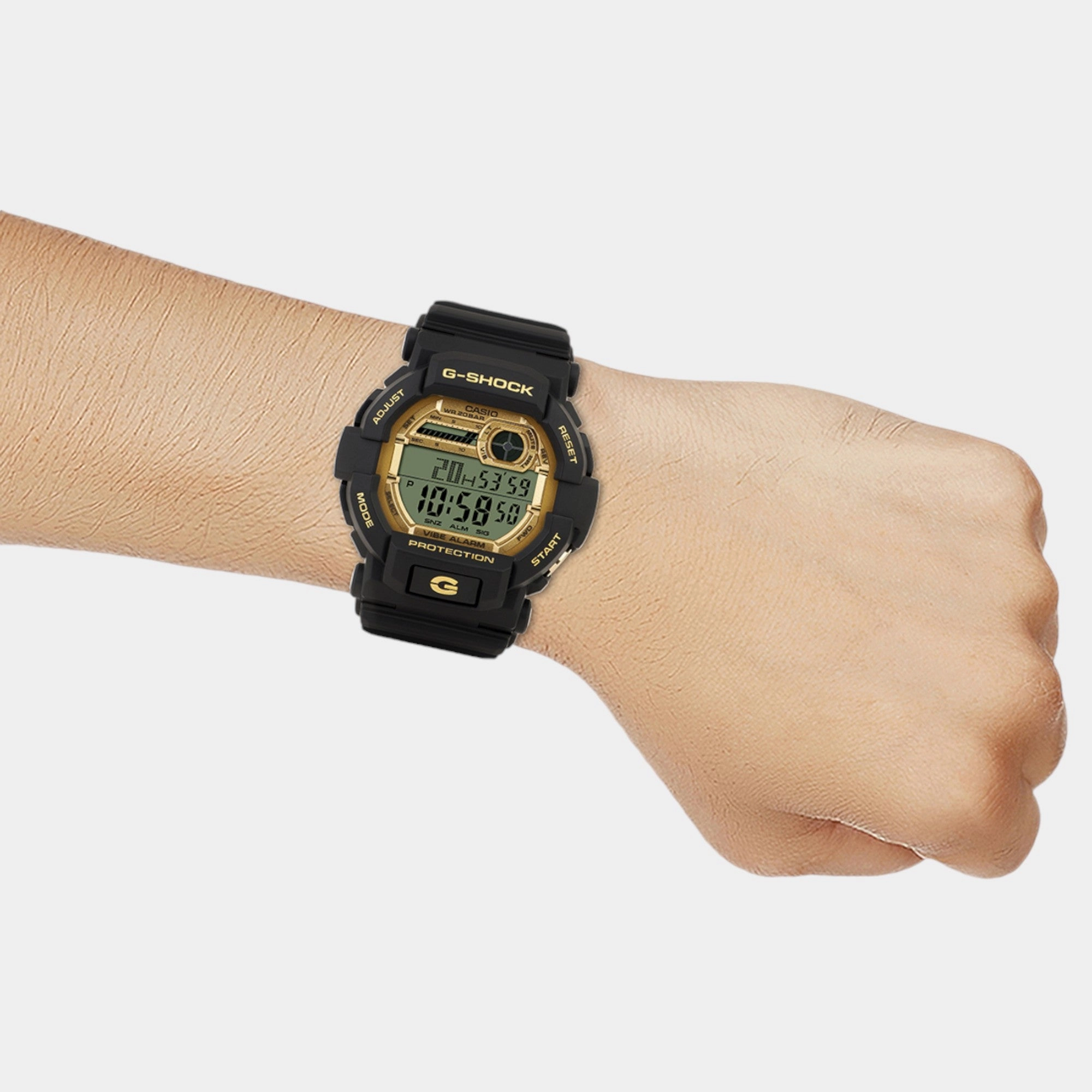 G-Shock Men Quartz Gold Dial Digital Resin Watch GD-350GB-1DR G1455