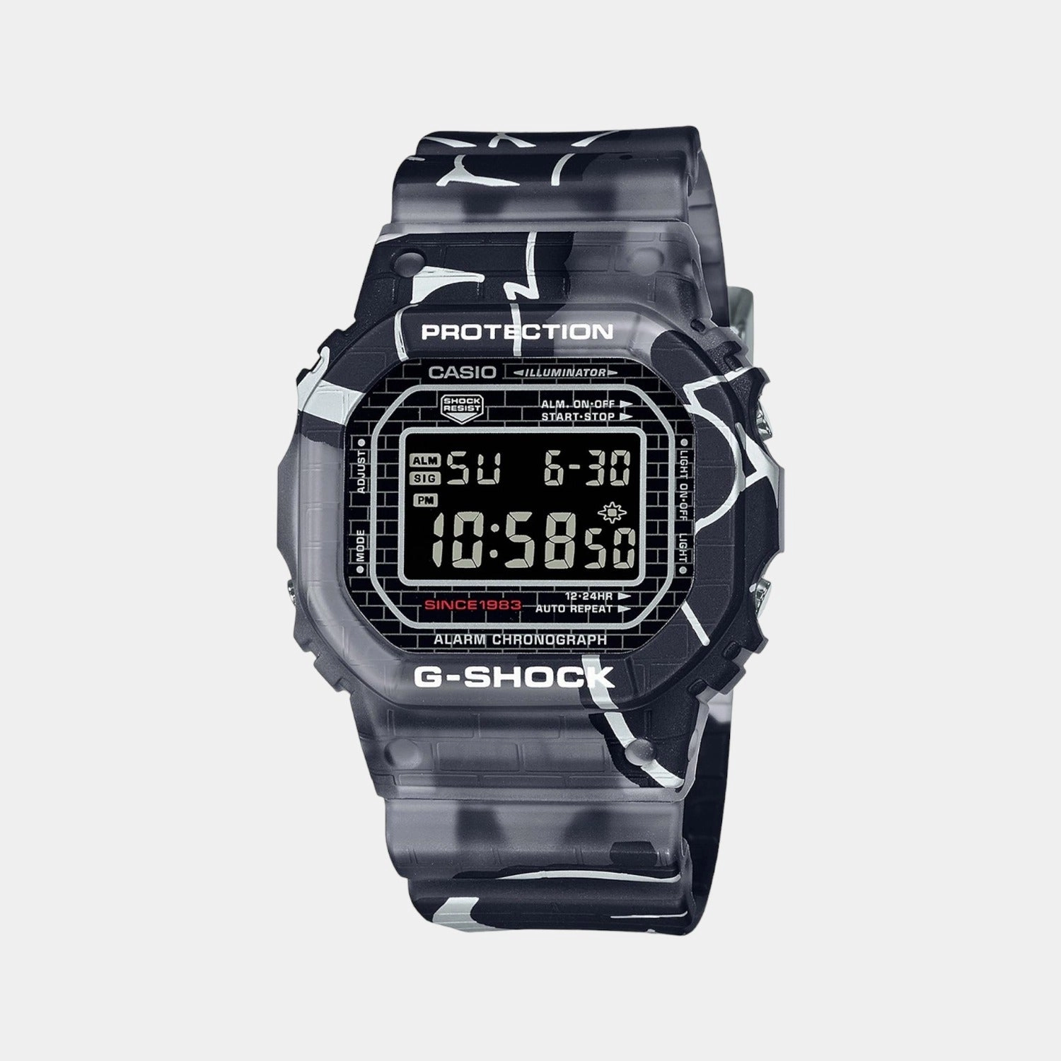 G-Shock Men's Digital Resin Watch G1295 - DW-5000SS-1DR
