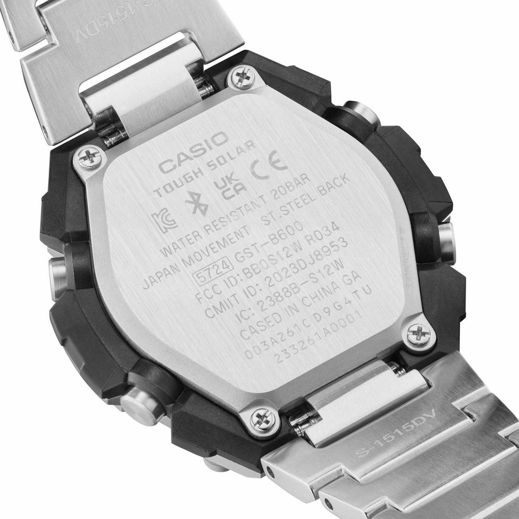 G-Shock Silver Stainless Steel Grey Dial Watch GSTB600D-1A
