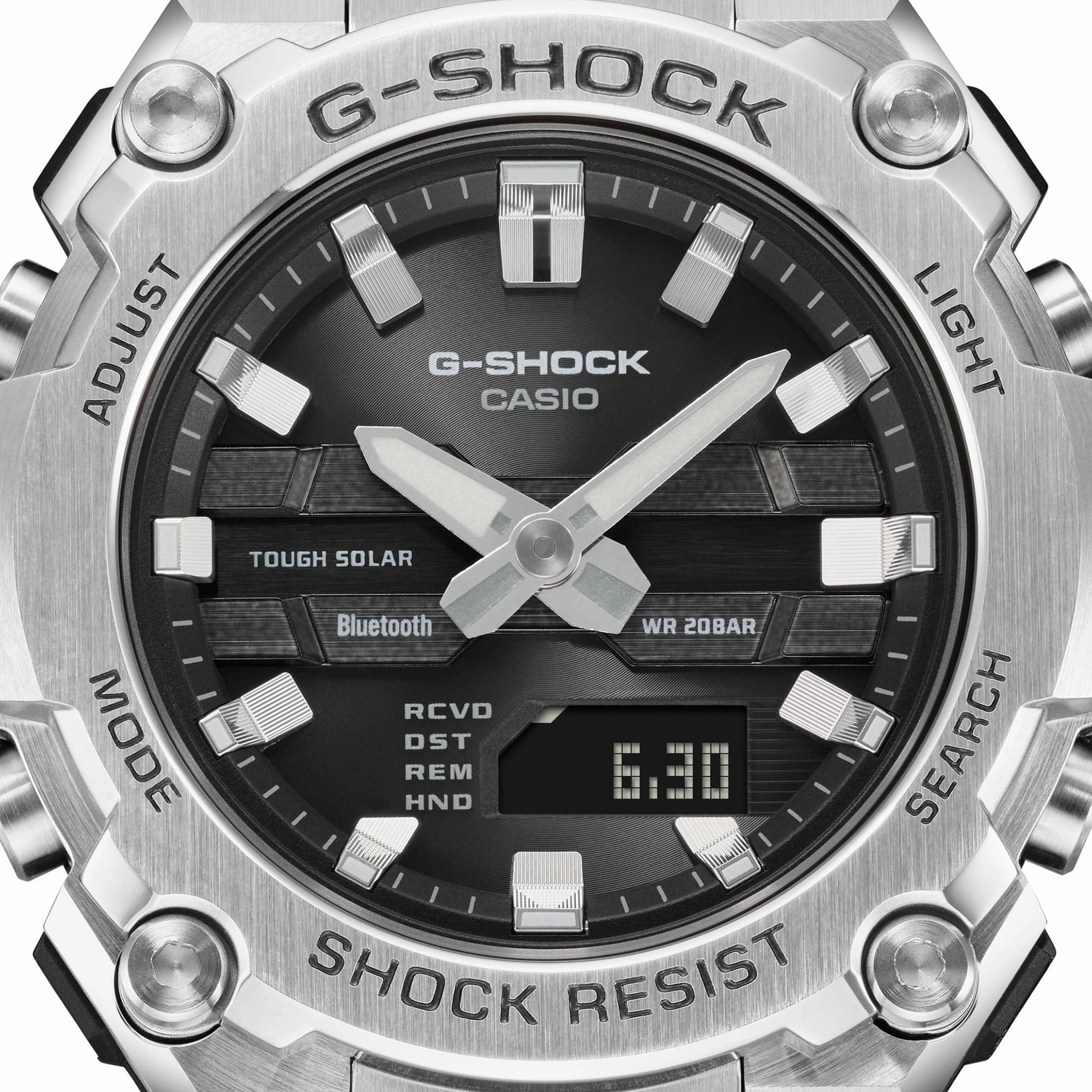 G-Shock Silver Stainless Steel Grey Dial Watch GSTB600D-1A