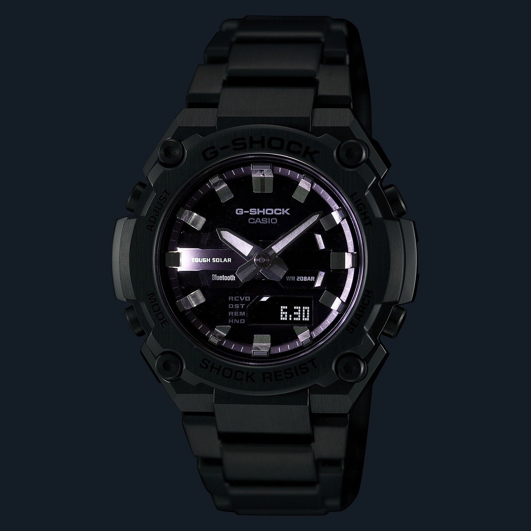 G-Shock Silver Stainless Steel Grey Dial Watch GSTB600D-1A