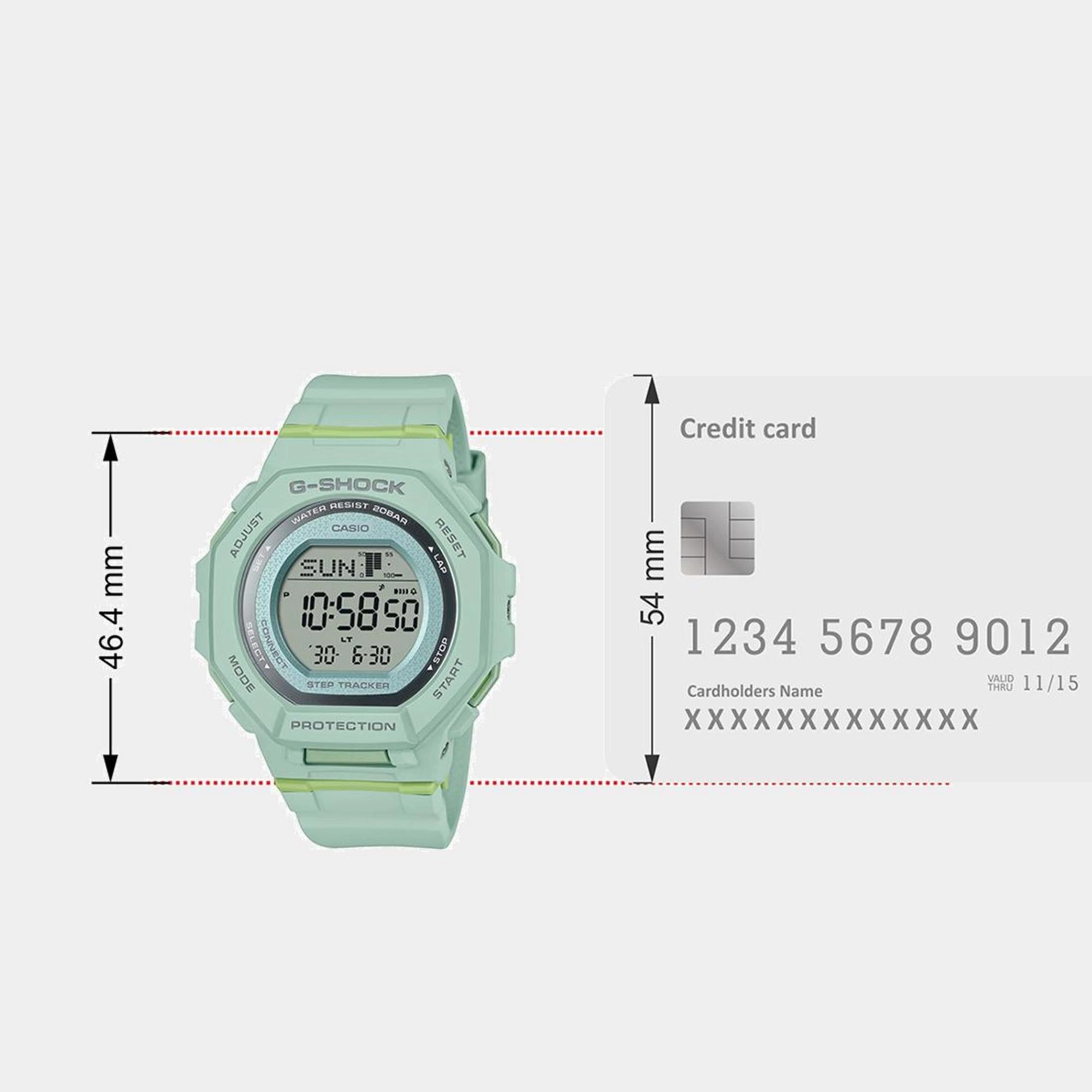 G-Shock Women Quartz Green Dial Digital Resin Watch GMD-B300-3DR G1618