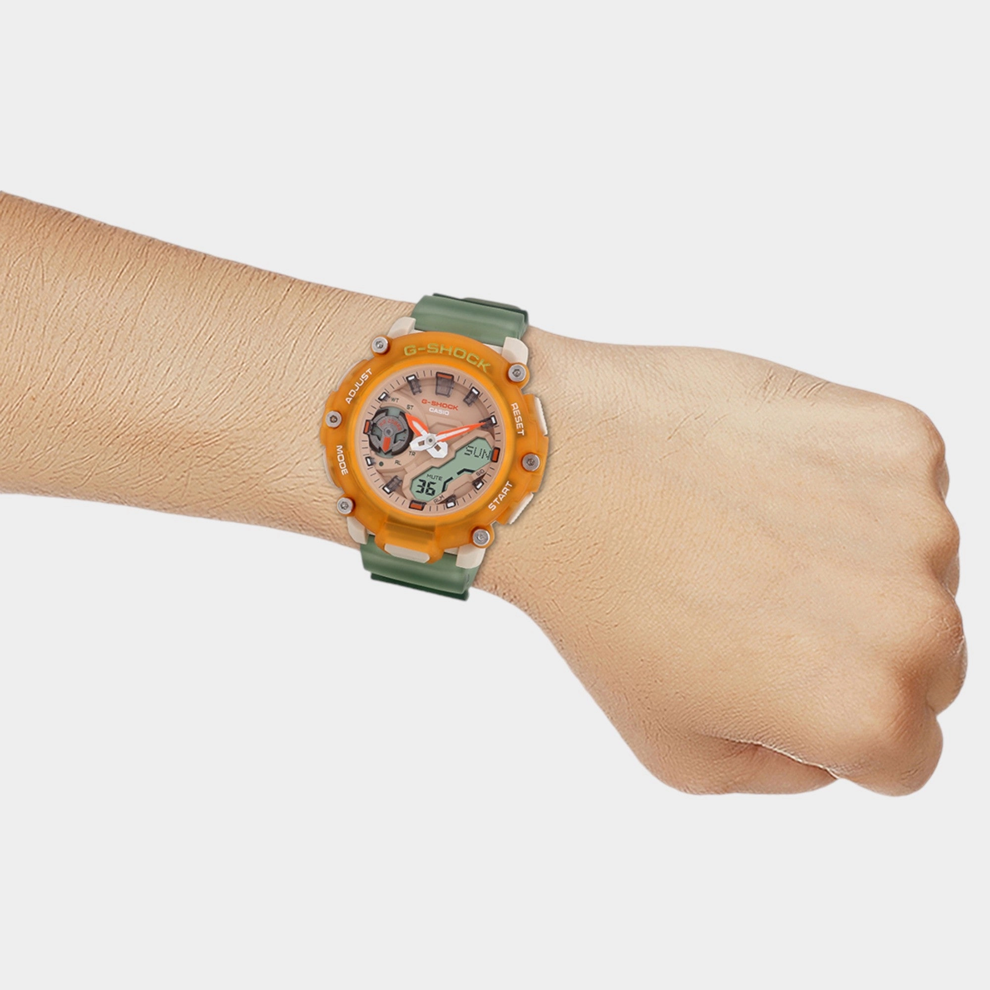 G-Shock Women Quartz Orange Dial Analog-Digital Resin Watch GMA-S2200PE-5ADR G1422