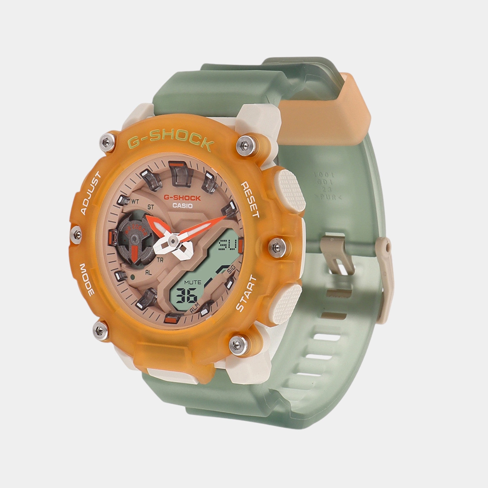 G-Shock Women Quartz Orange Dial Analog-Digital Resin Watch GMA-S2200PE-5ADR G1422