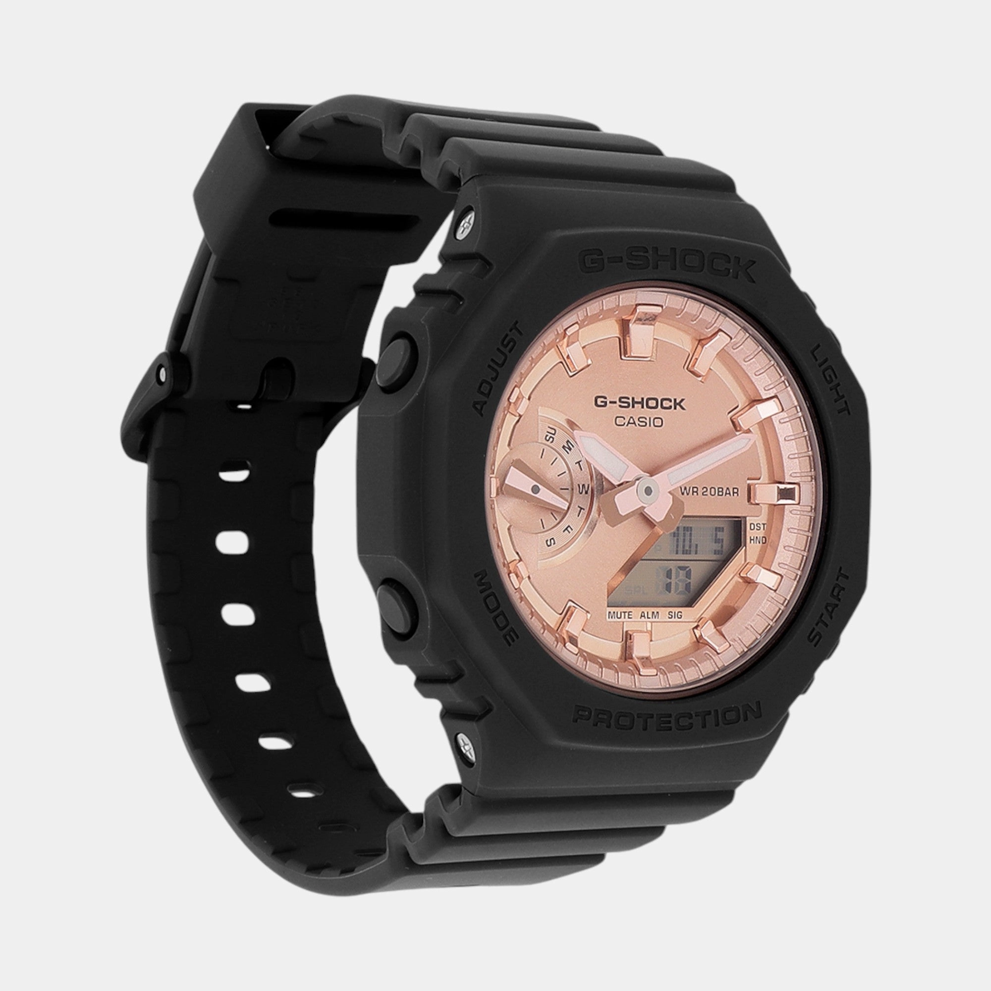 G-Shock Women Quartz Rose Gold Dial Analog-Digital Resin Watch GMA-S2100MD-1ADR G1459
