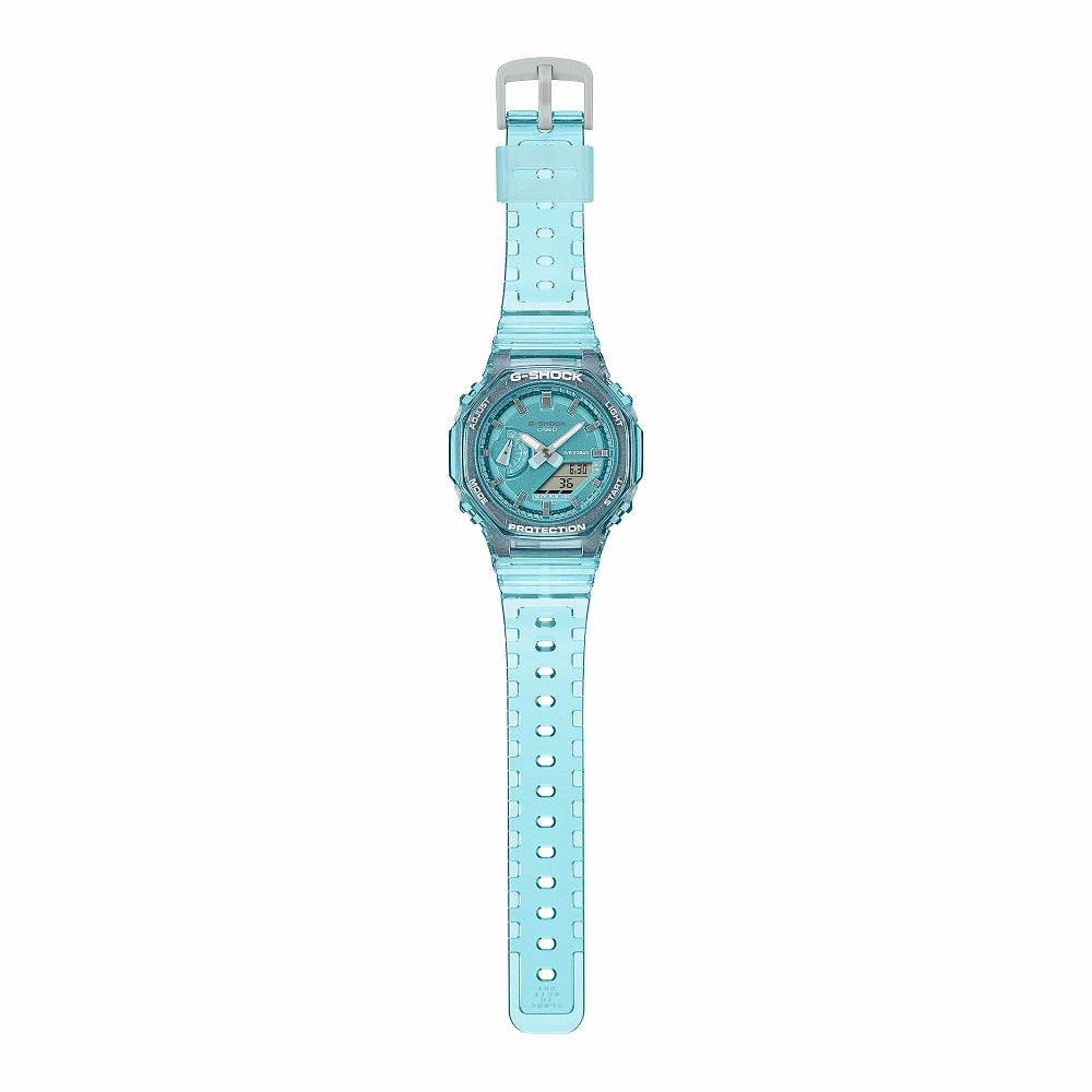 G-Shock Women's Analog-Digital Translucent Blue Resin Watch