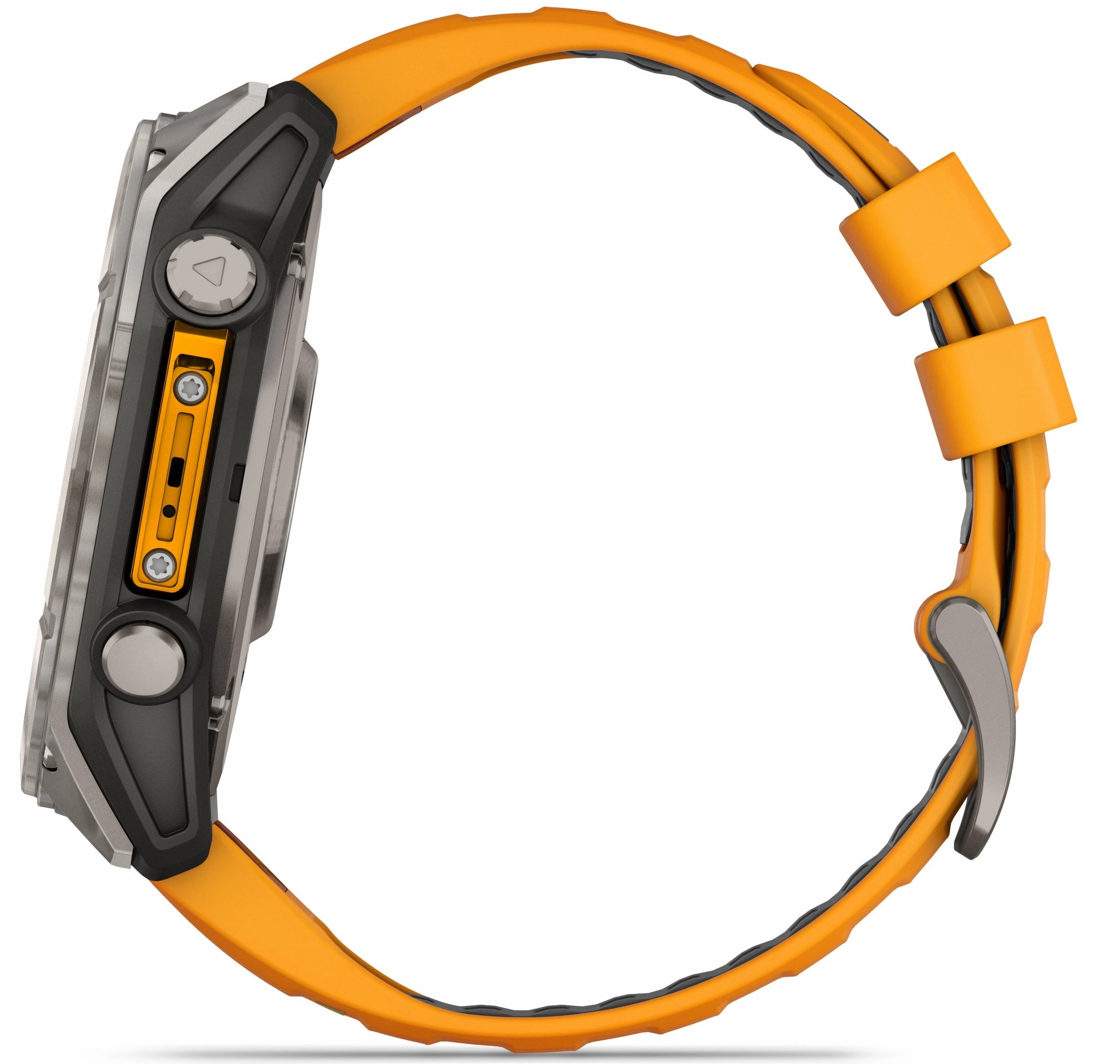 Garmin Fenix 8 51mm Sapphire AMOLED Graphite Spark Orange Titanium Silicone Watch