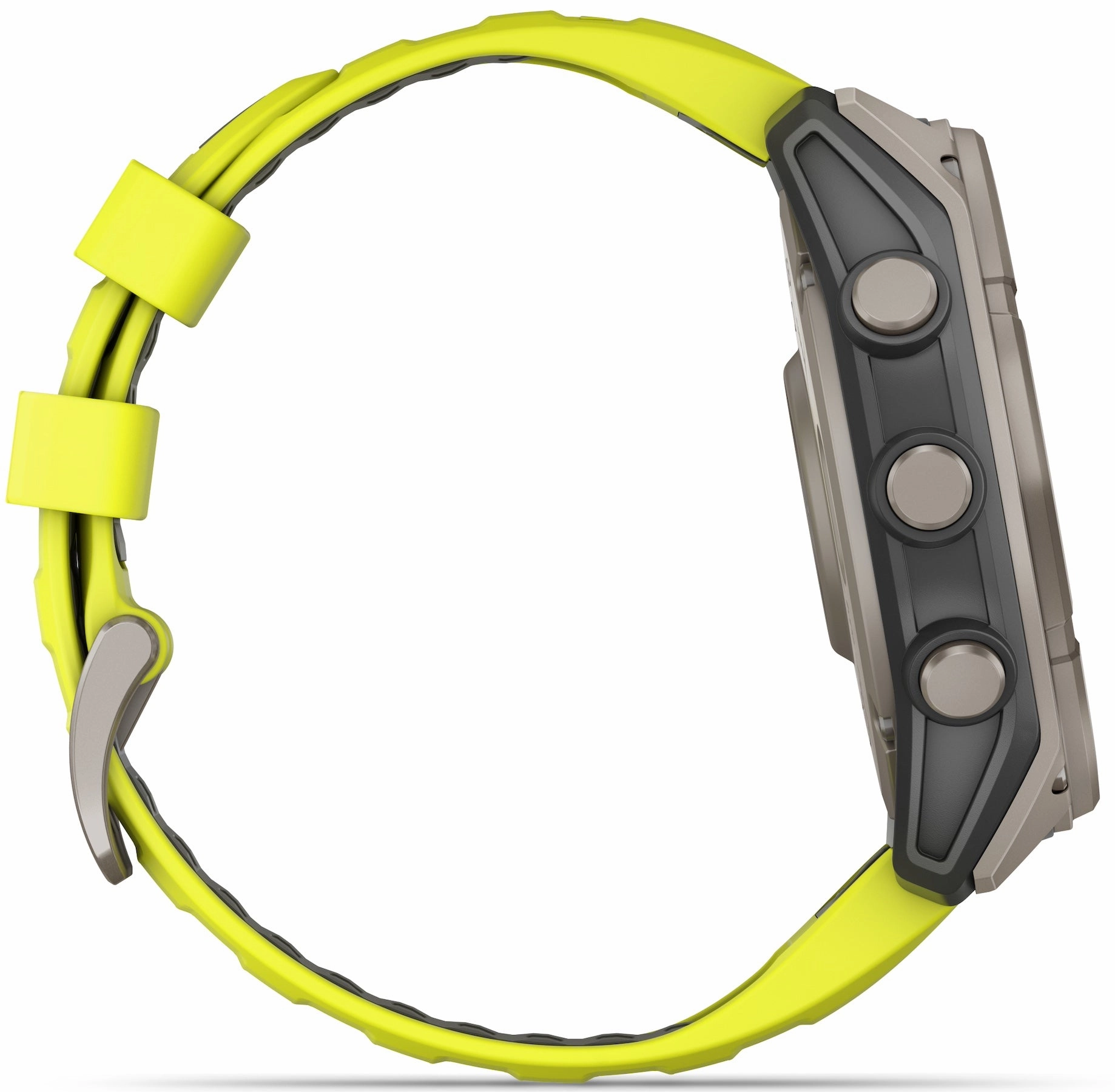 Garmin Fenix 8 51mm Sapphire Solar Titanium Amp Yellow Graphite Silicone Watch