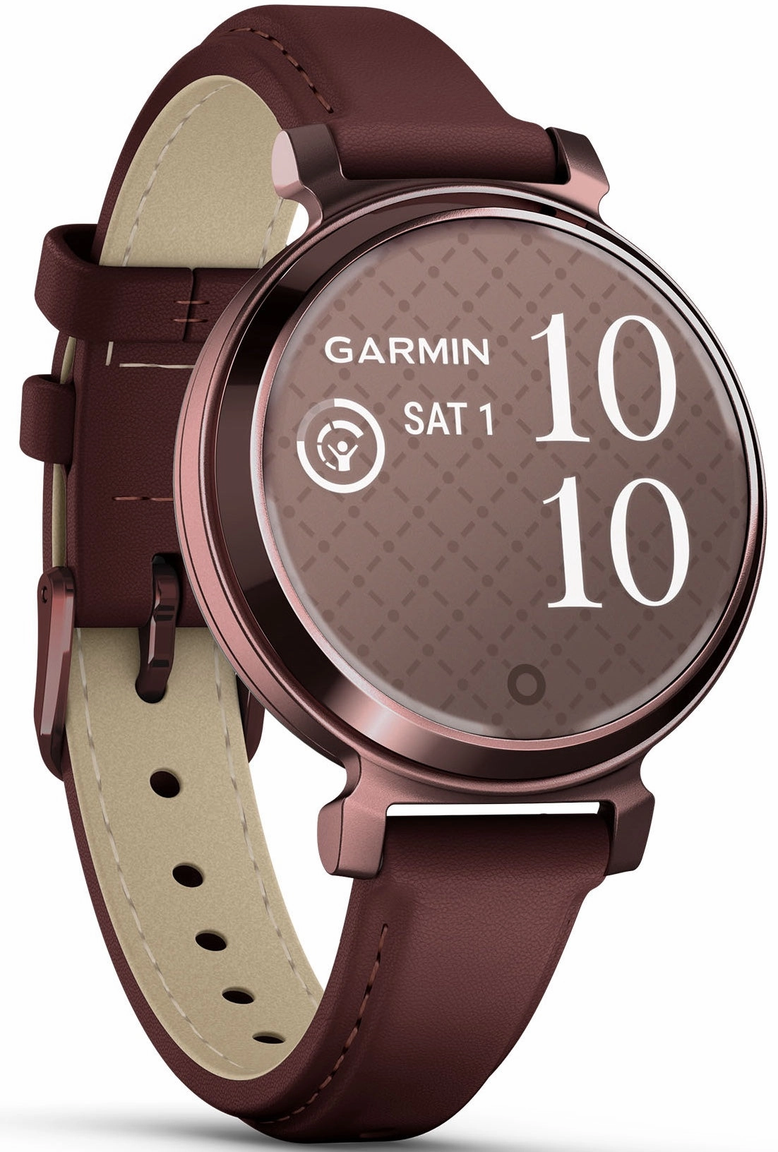 Garmin Lily 2 Classic Dark Bronze & Mulberry Leather Watch