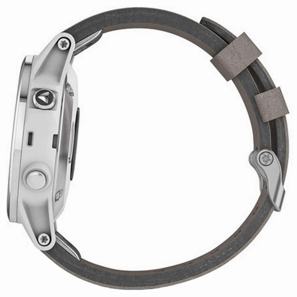 Garmin Unisex Smartwatch - fenix 5S Plus Multisport GPS Grey Strap | 010-01987-04
