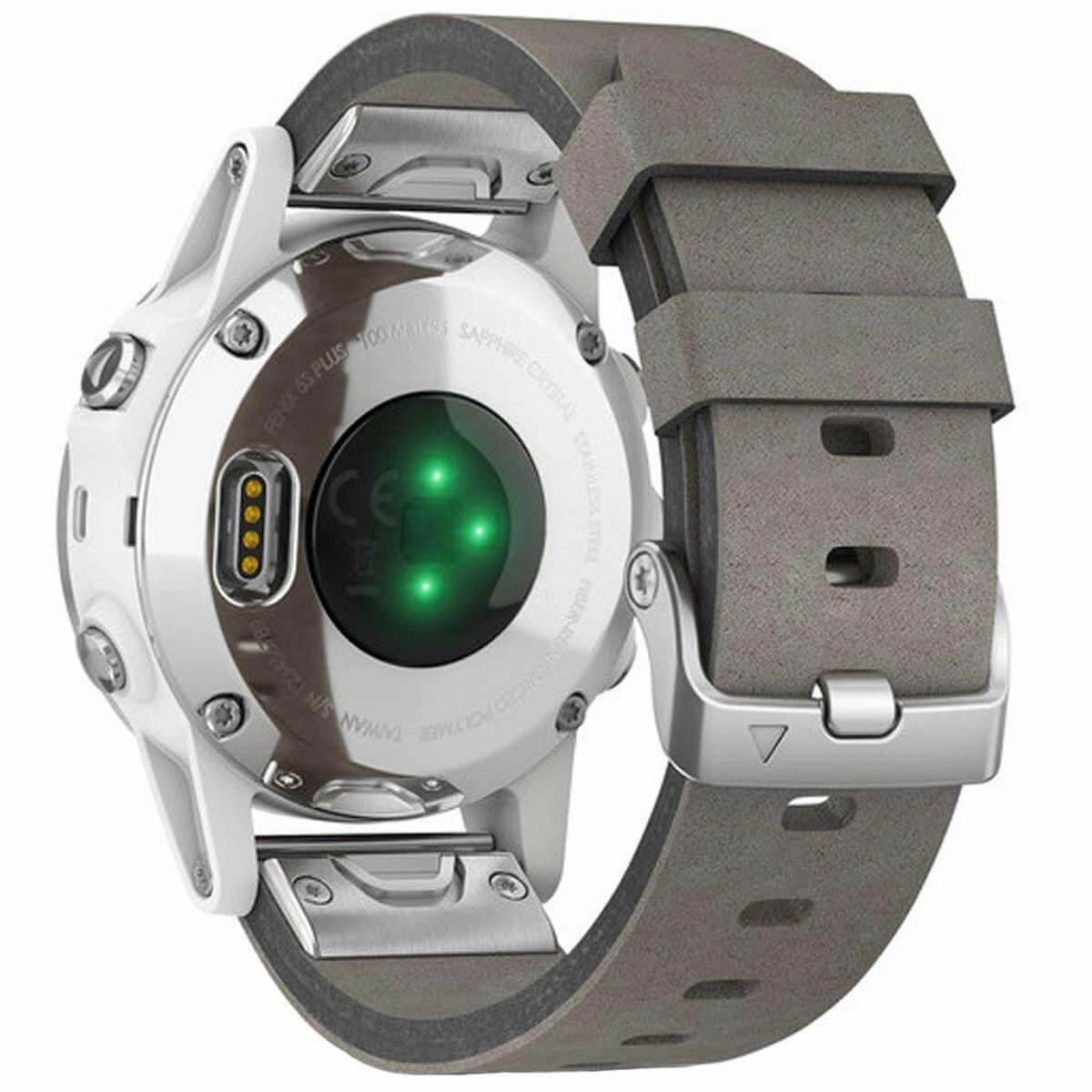Garmin Unisex Smartwatch - fenix 5S Plus Multisport GPS Grey Strap | 010-01987-04